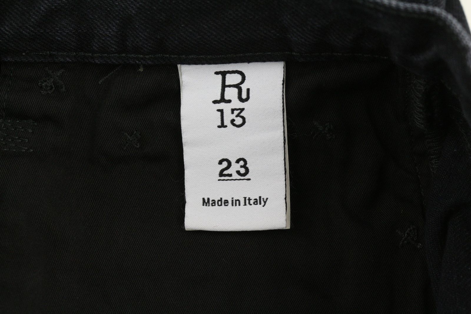 R13 ANKLED D'ARCY 23 Wide Cropped Onix Black 84487 Size 23" - 9 Thumbnail