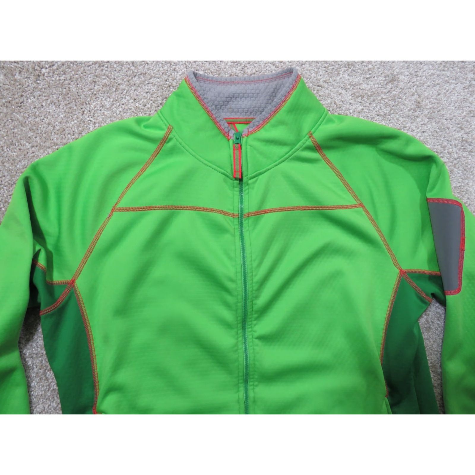 Vintage Cabela's Women's Fleece Full Zip Jacket XL Neon Green Zip Pockets Mock Neck Size XL / US 12-14 / IT 48-50 - 4 Thumbnail
