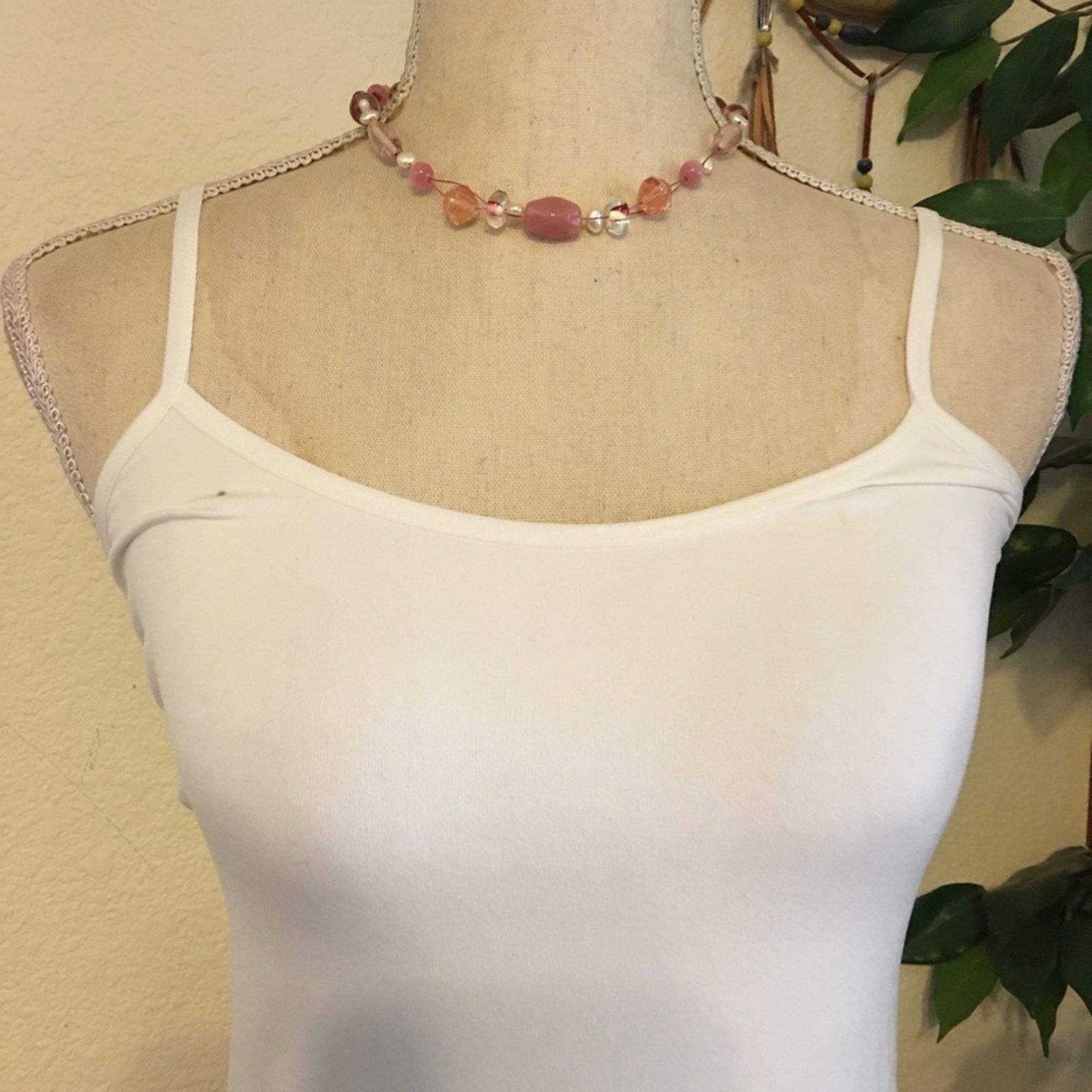 Jewelry Lia Sophia pink tone glass beaded wire necklace Size ONE SIZE - 3 Thumbnail