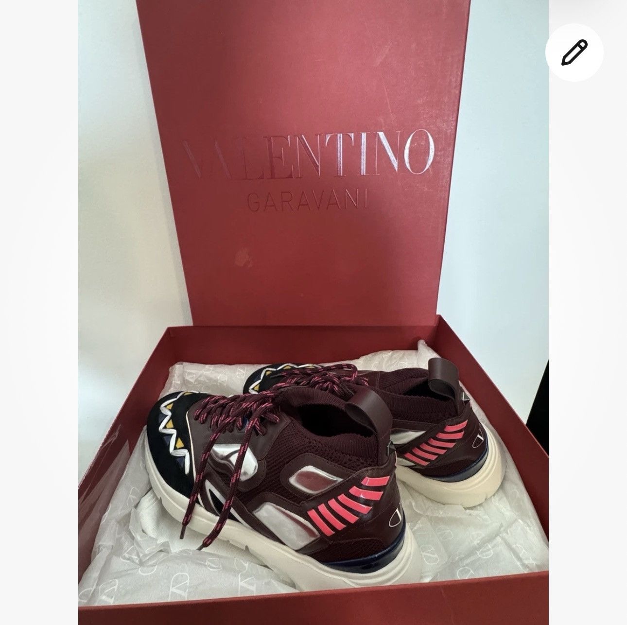 Valentino Valentino Mixed Media Sneakers Size US 10 / EU 43 - 5 Thumbnail