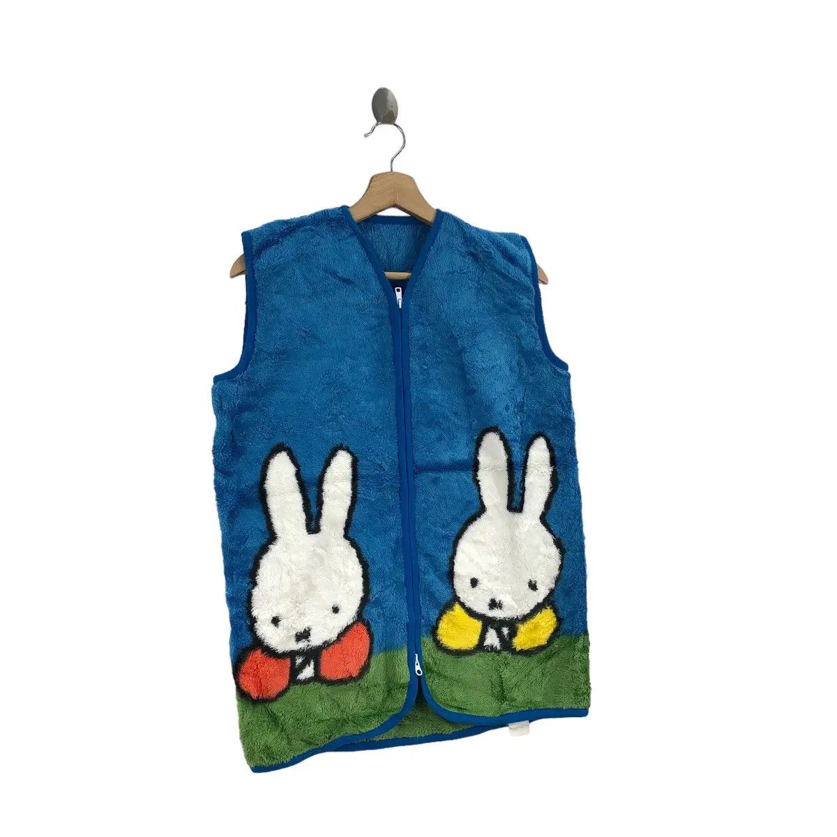 Vintage MIFFY NIJNTJE CARTOON Dick Bruna Little Rabbit Fleece Vest Size M / US 6-8 / IT 42-44 - 5 Thumbnail
