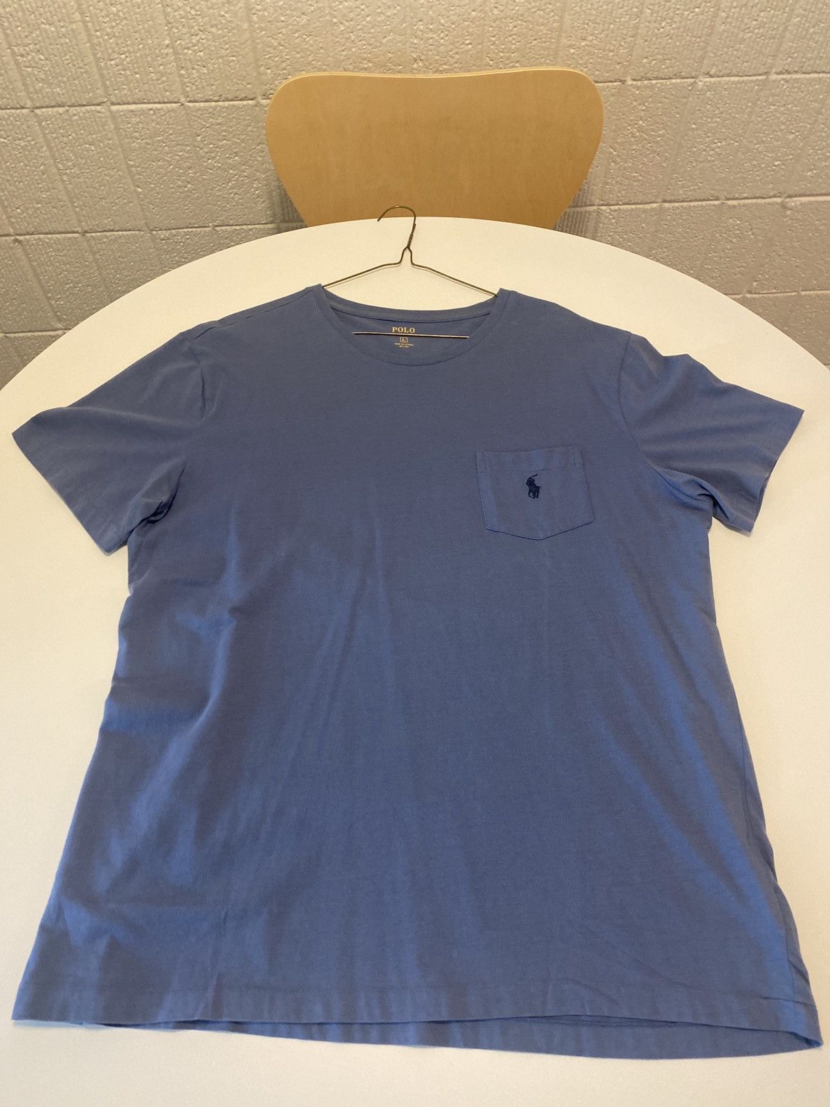 Polo Ralph Lauren × Ralph Lauren Polo Ralph Lauren Navy Blue Pony t-shirt Men’s size L vtg Size US L / EU 52-54 / 3 - 1 Thumbnail