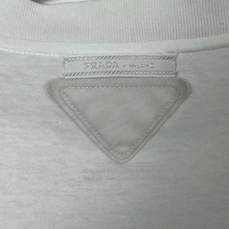 Prada Prada White Cotton Men's T-Shirt with Graphic. Size US S / EU 44-46 / 1 - 3 Thumbnail