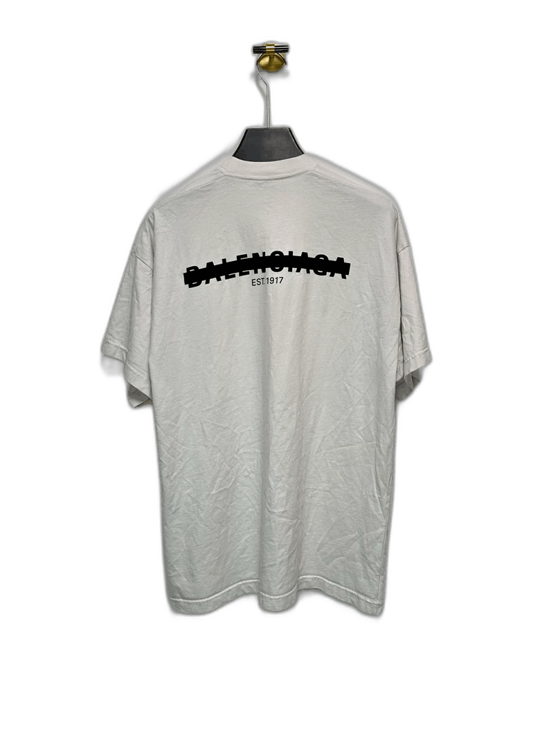 Balenciaga Balenciaga Doublesided Logo Short Sleeve T-2505 Size US S / EU 44-46 / 1 - 1 Thumbnail