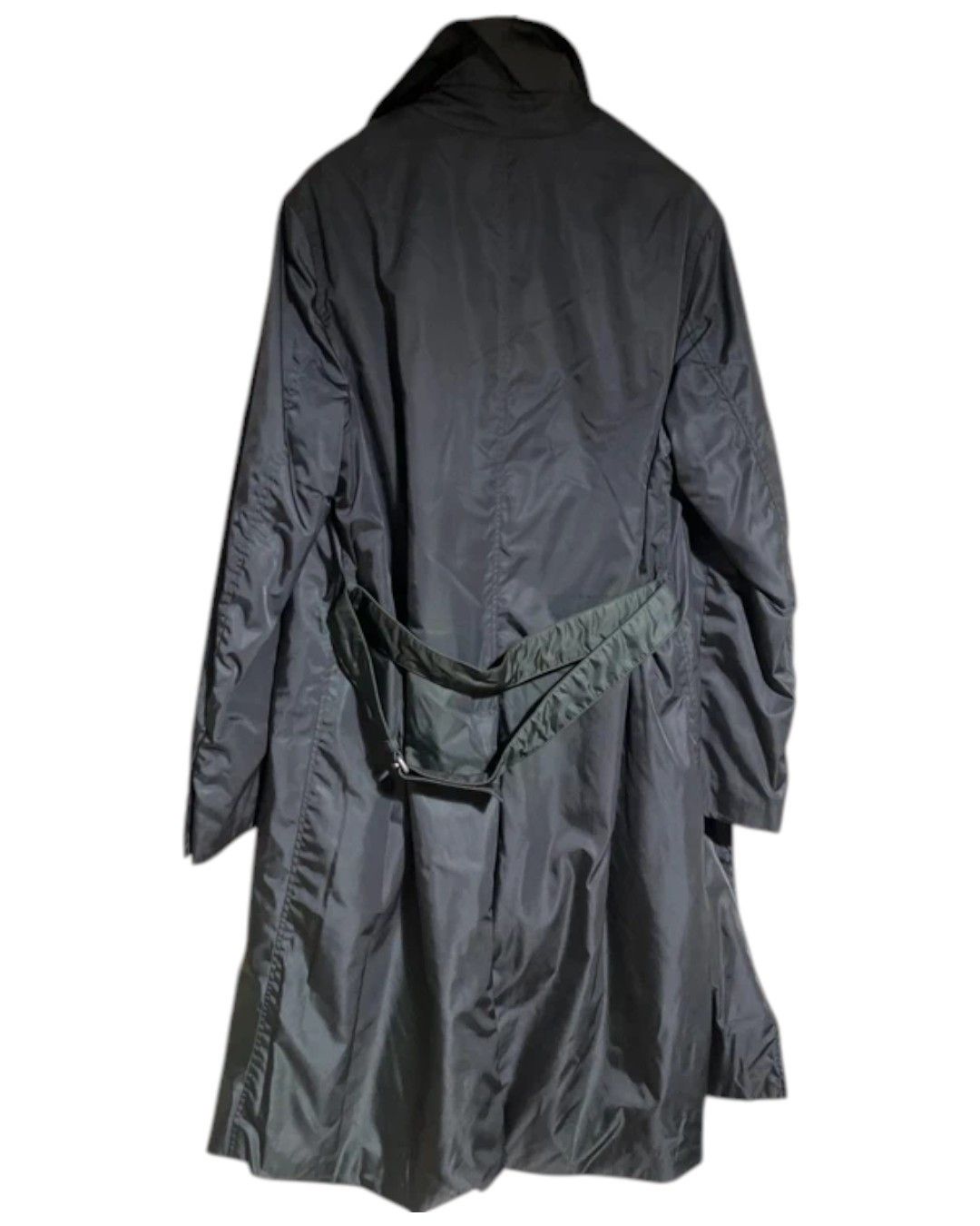 Prada S/S 1999 BELTED DOUBLE BREASTED NYLON COAT Size US L / EU 52-54 / 3 - 3 Thumbnail