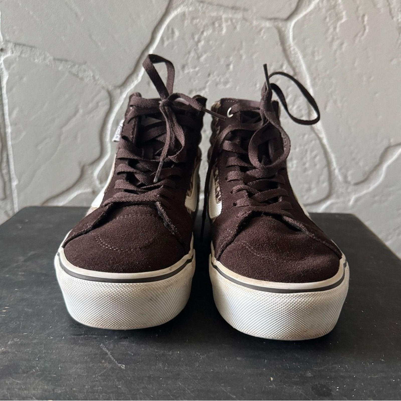 Vans Vans Filmore High Top Sneaker Wm Size 7 Brown Plaid Platform Size US 7 / IT 37 - 4 Thumbnail