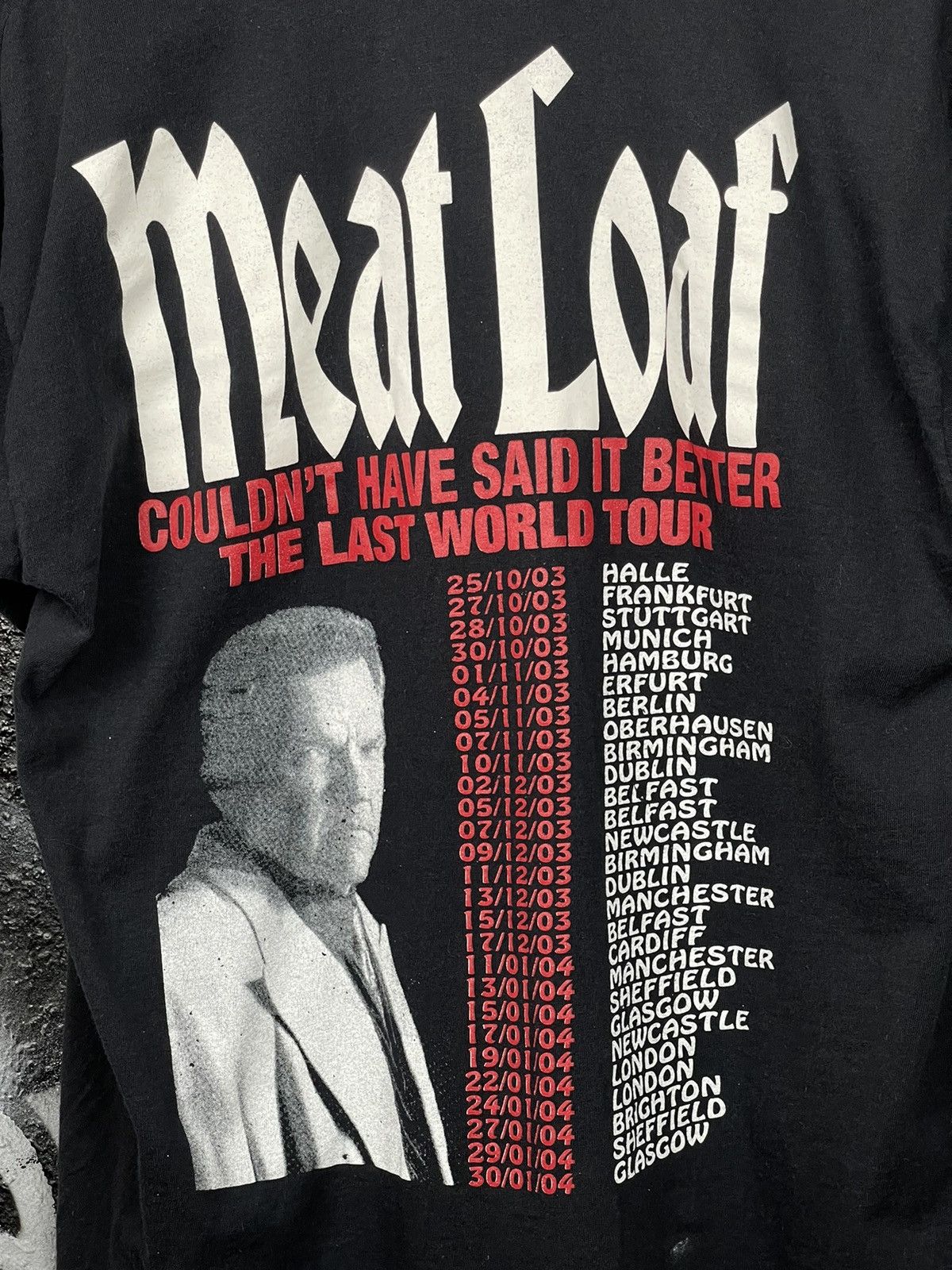 Band Tees Meat Loaf Tour 2003 T-Shirt Men’s Size L Size US L / EU 52-54 / 3 - 10 Thumbnail