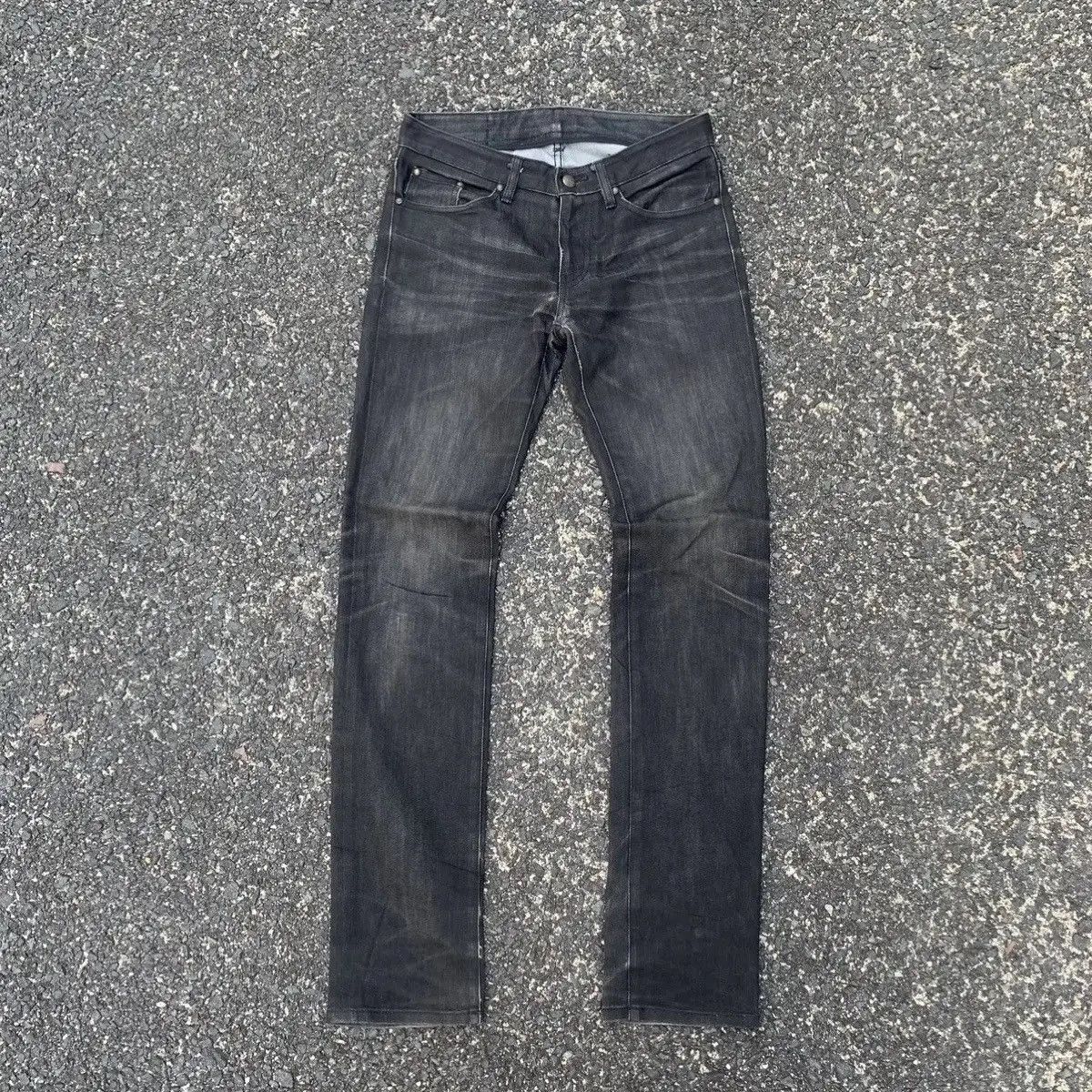 Skull Jeans by an Alchemist Skulls Y2K Japanese Vintage Jeans Faded Rugged Denim Pants Size US 33 - 1 Thumbnail