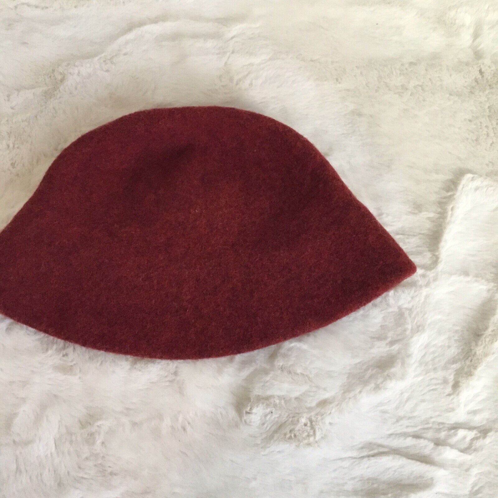 (di)vision 100% Wool Hat Stunning Red bowler bucket Hat Derby Church Size ONE SIZE - 6 Thumbnail