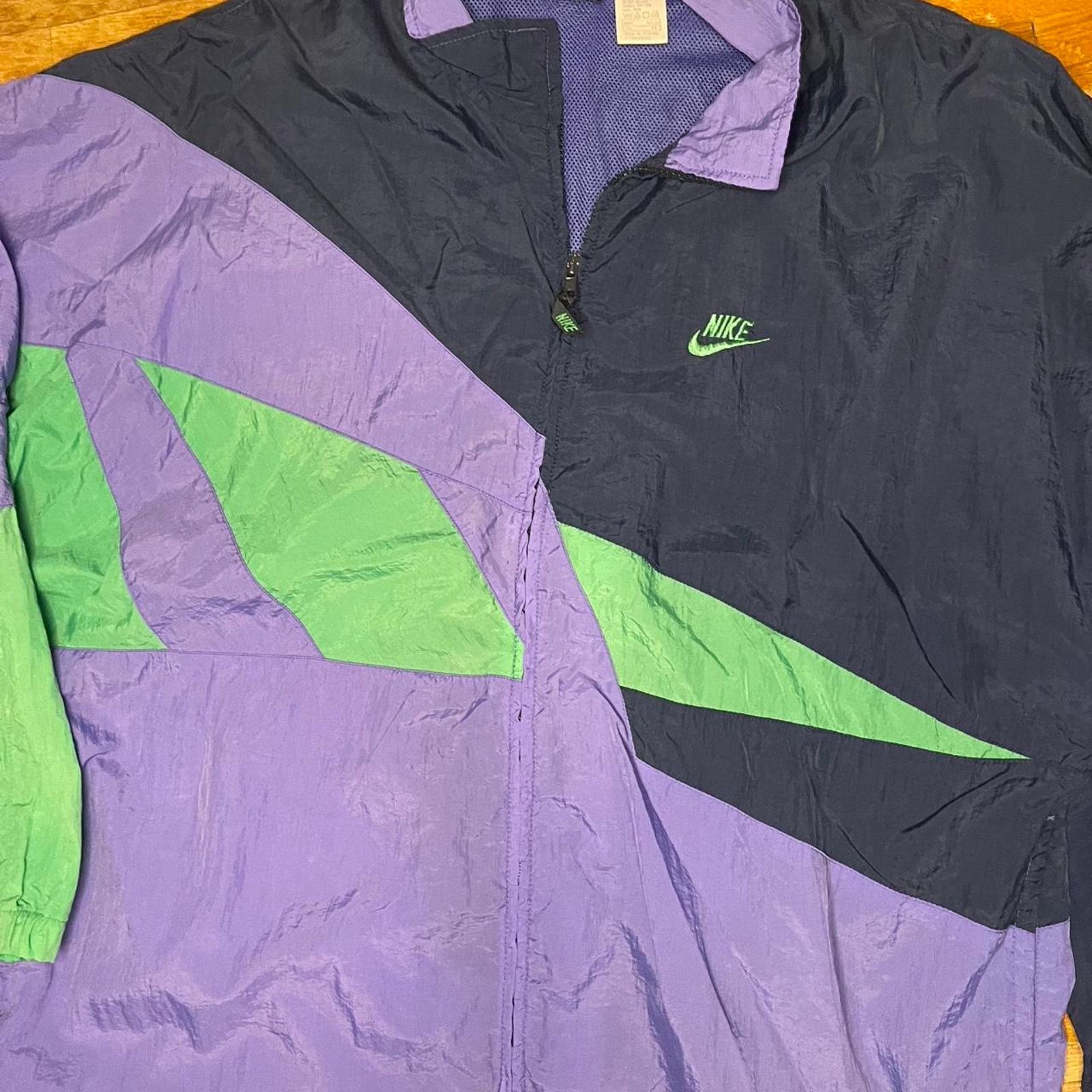 Nike × Vintage Vintage 90s nike windbreaker jacket Size US XL / EU 56 / 4 - 3 Thumbnail