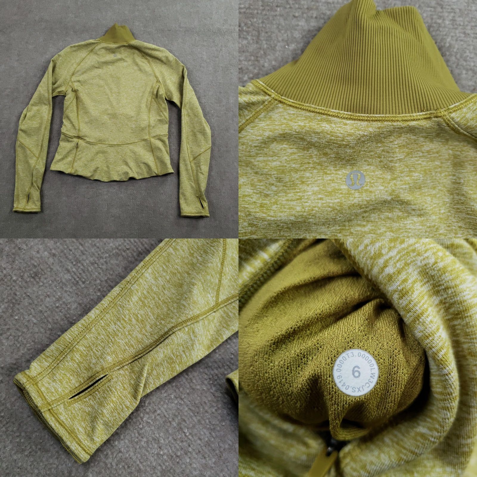 Lululemon Lululemon Jacket Womens 6 Green Always Alert Half Zip Thumbholes Pockets Size M / US 6-8 / IT 42-44 - 8 Thumbnail