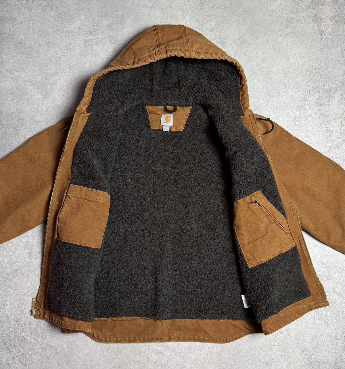 Carhartt Carhartt J141-211 Sherpa Lined Work Hooded Jacket Size US XL / EU 56 / 4 - 9 Thumbnail