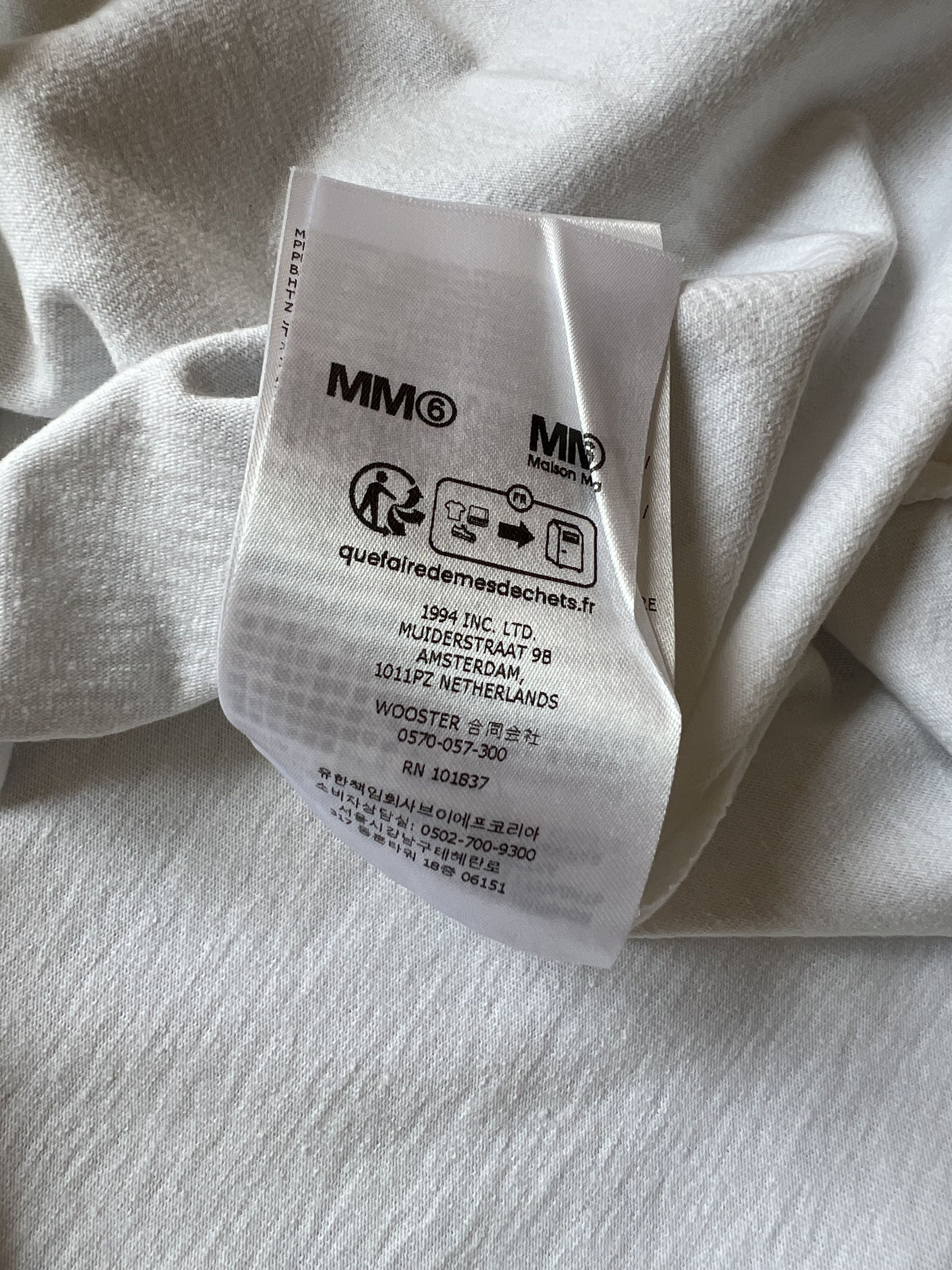 Supreme ®/ MM6 Maison Margiela Box Logo Tee XL white
