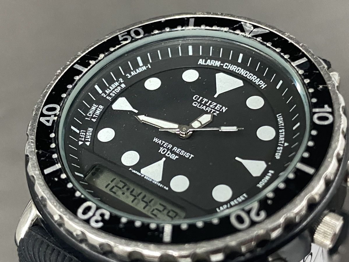 Citizen × Vintage Rare Vintage CITIZEN Diver Analog/Digital Quartz Men’s Watch Size ONE SIZE - 12 Thumbnail