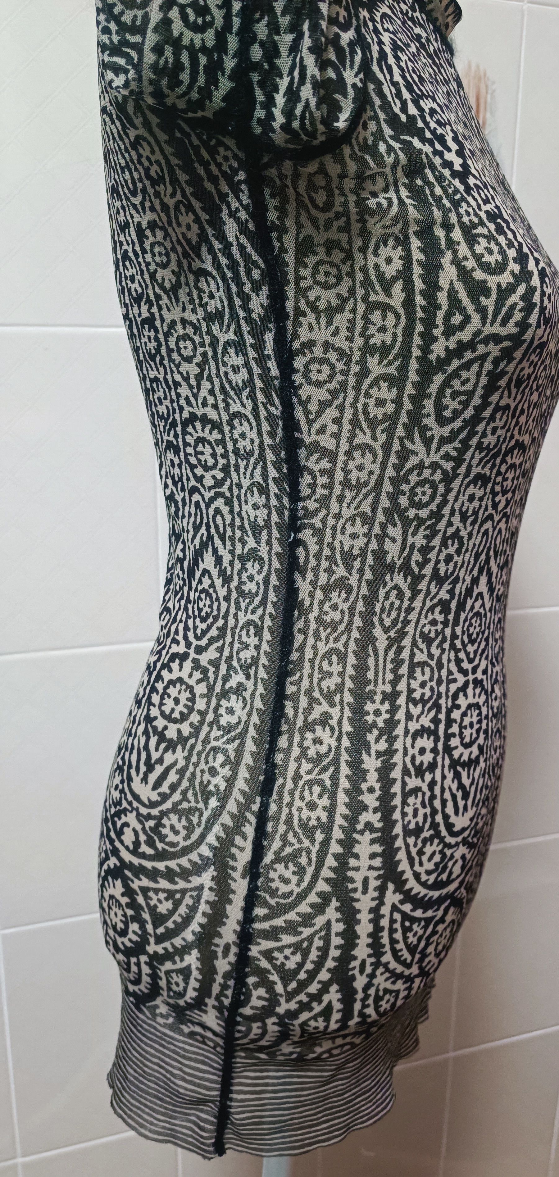 Jean Paul Gaultier 90's - Floral and paisley motifs mesh top Size M / US 6-8 / IT 42-44 - 18 Thumbnail