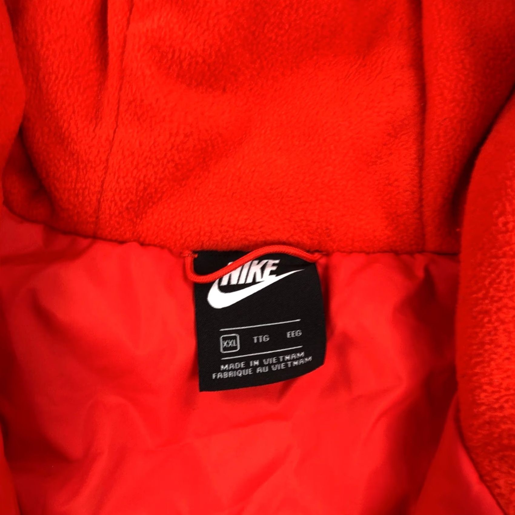 Nike Nike Puffer Jacket Men 2XL Synthetic Fill Windbreaker Orange Navy Solid Zip Jacket Regular Length Winter Sportswear Size US XXL / EU 58 / 5 - 4 Thumbnail