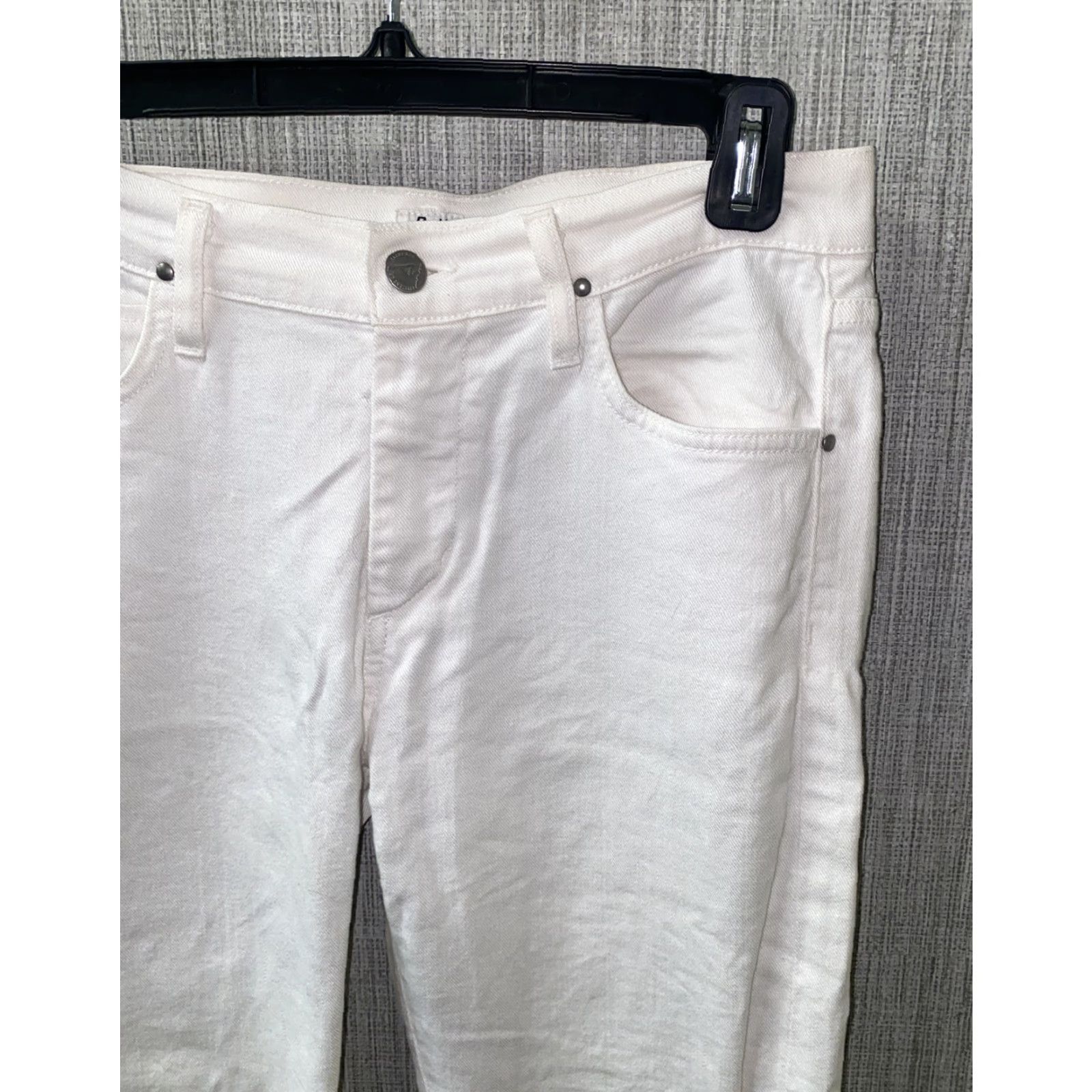 Citizens Of Humanity Citizens of Humanity Jeans Womens White Cotton Zip Fly Pants 27 (Actual 29 x 28) - Casual, Regular Size, Inseam 28, 2010s Era Size 27" / US 4 / IT 40 - 2 Thumbnail