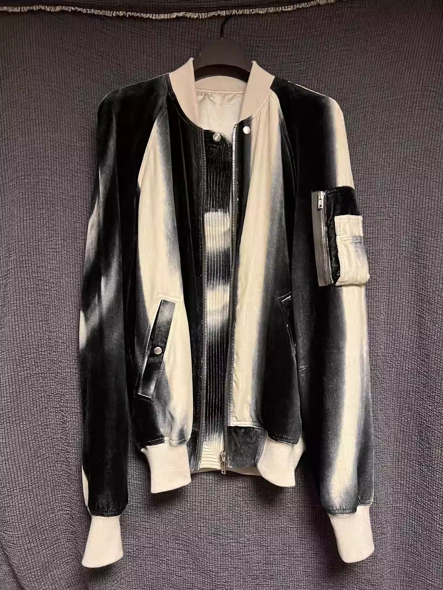 Rick Owens Rick Owens 22fw mainline velor jacket-2505 Size US M / EU 48-50 / 2 - 3 Thumbnail