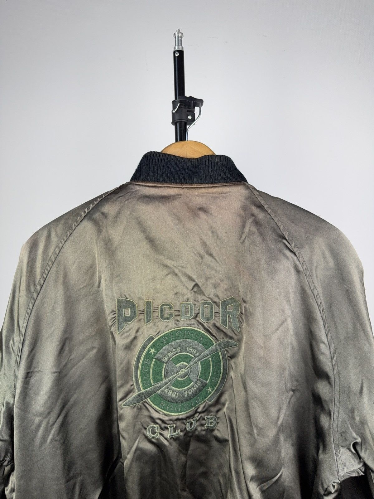 Other Vintage 90s Picdor Club Air Force Leather Bomber Jacket Size US S / EU 44-46 / 1 - 20 Thumbnail