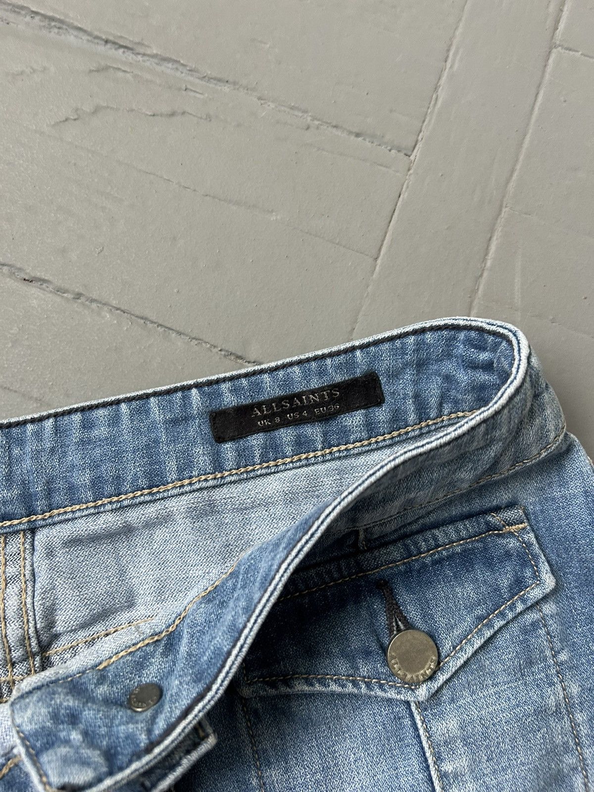 Allsaints All saints denim mini skirt Size 27" / US 4 / IT 40 - 4 Thumbnail