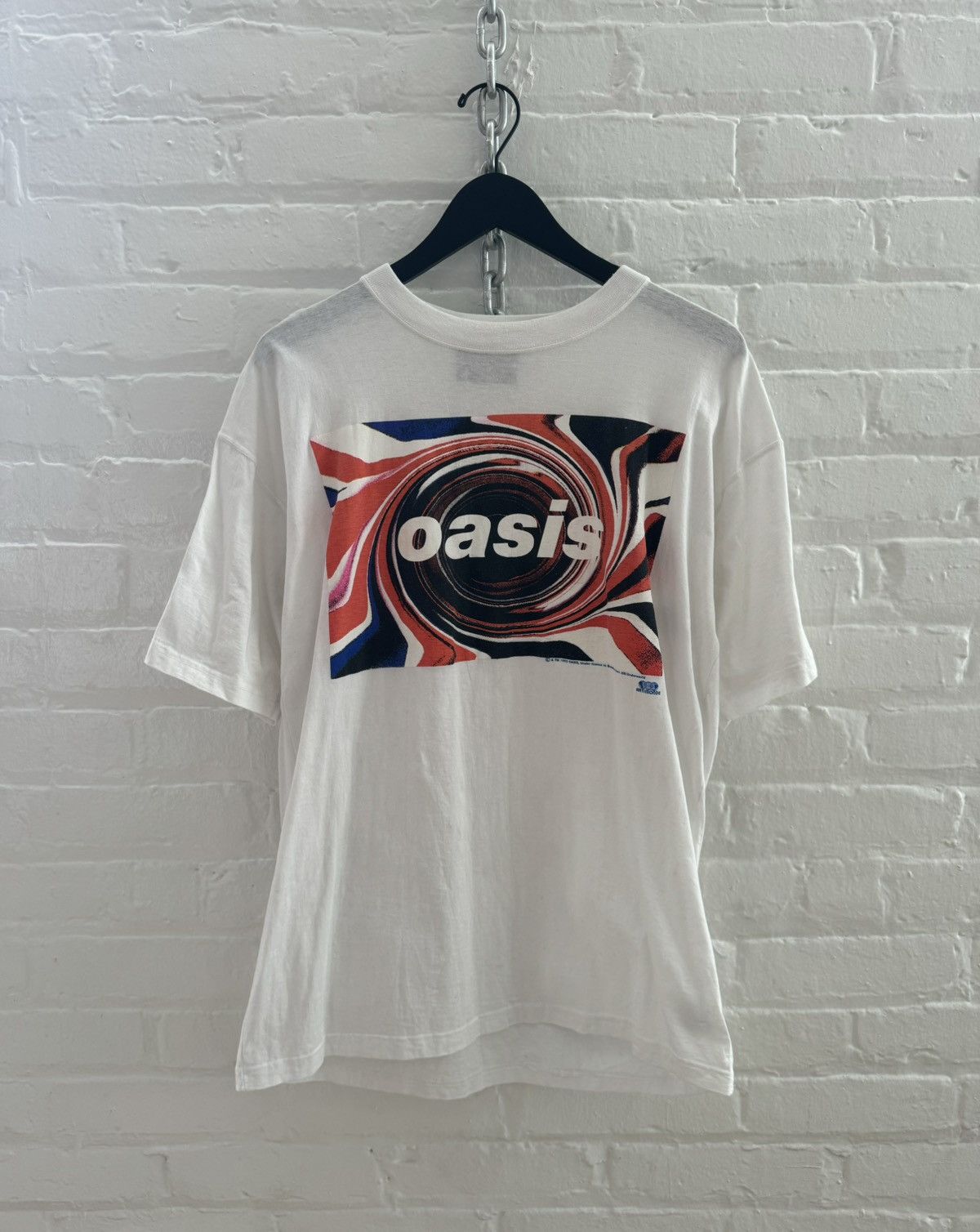 Vintage 1995 Oasis swirl tee Size US XL / EU 56 / 4 - 1 Thumbnail
