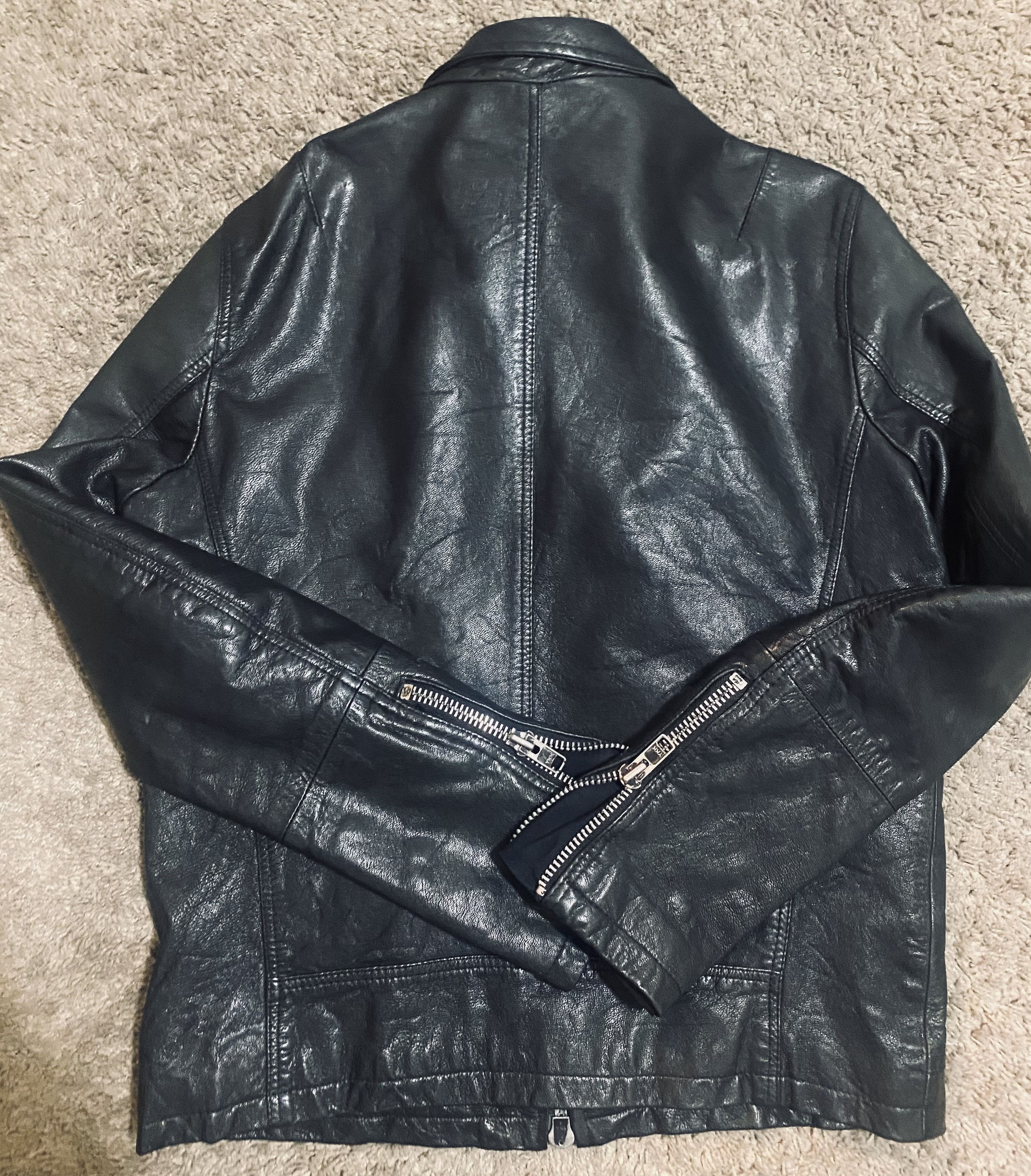 Allsaints All Saints Habanero BLK Leather Jacket ALLSAINTS Size US L / EU 52-54 / 3 - 6 Thumbnail