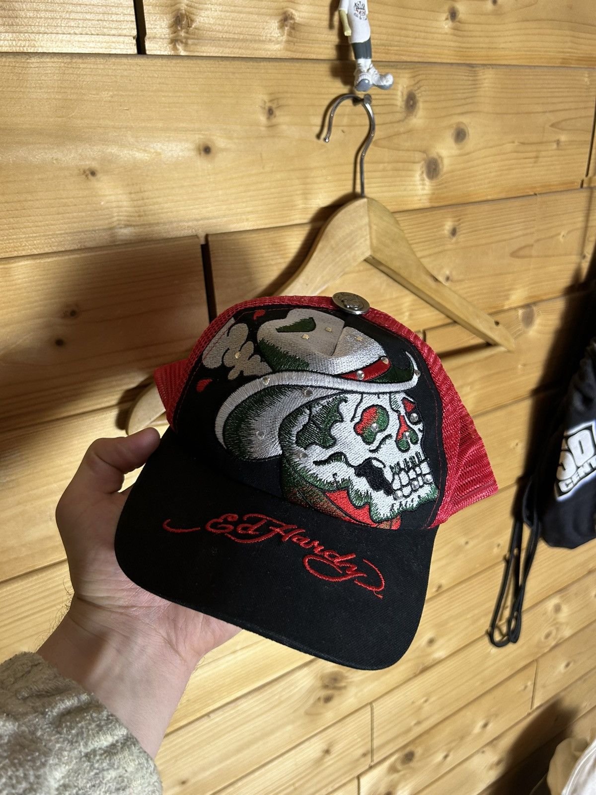 Ed Hardy Ed Hardy skull skeleton cap Size ONE SIZE - 1 Thumbnail