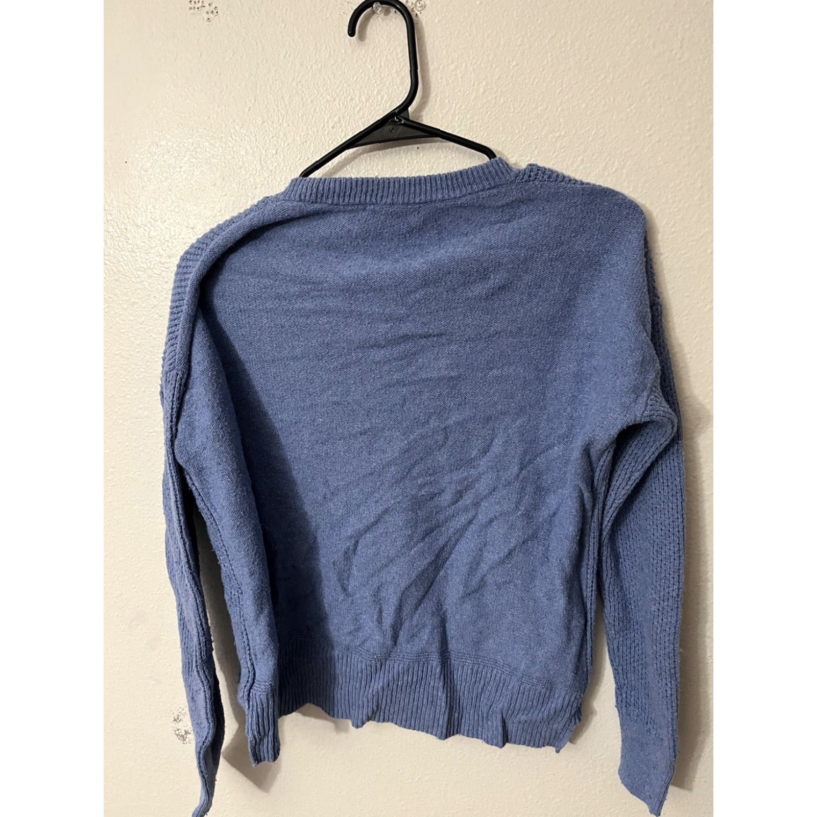 Madewell VINTAGE Madewell Riverside Sweater Women’s Small Blue Knit Crew Neck Pullover Cotton Blend Size S / US 4 / IT 40 - 3 Thumbnail