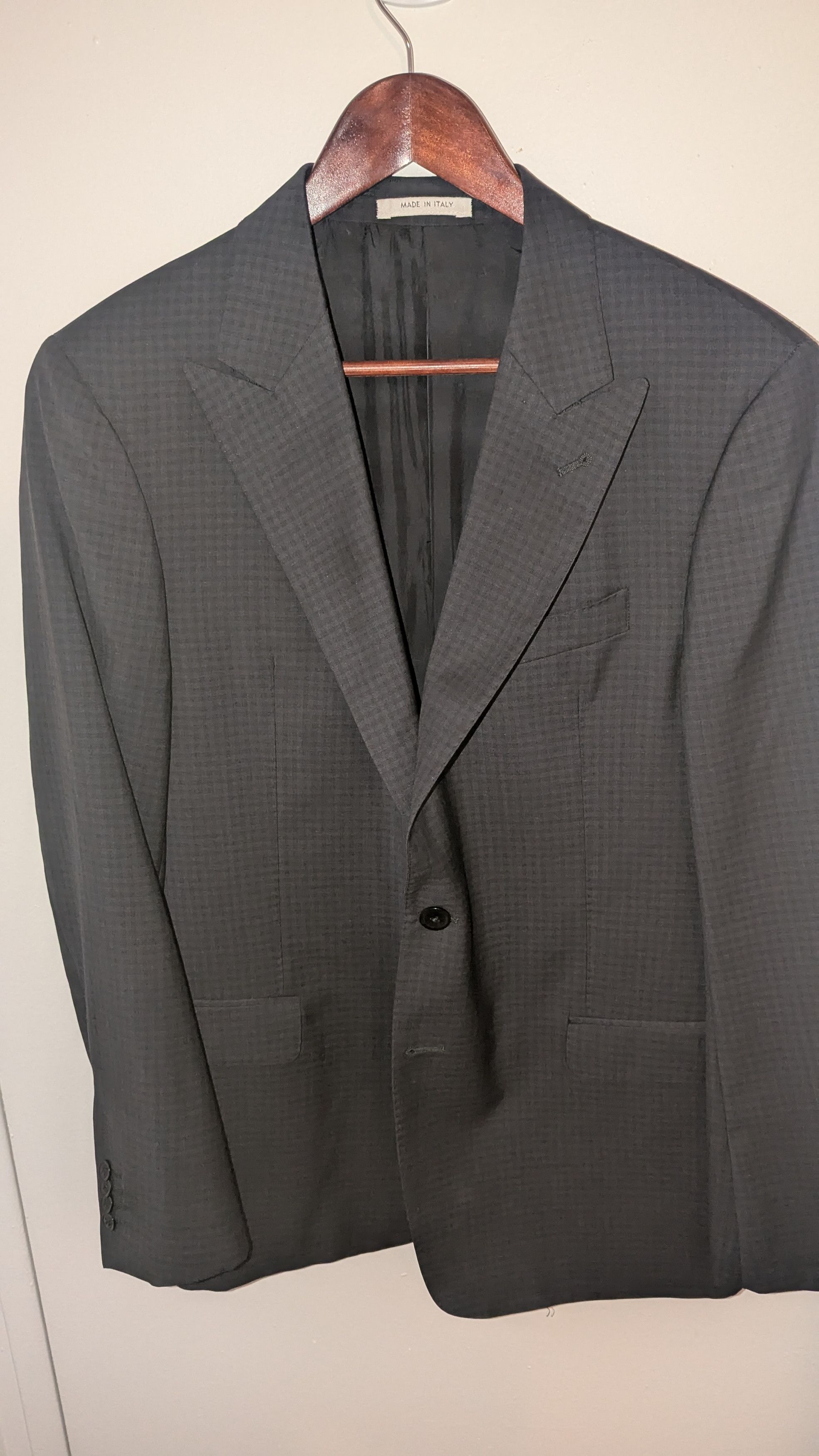 Armani Collezioni No Tags, Used Armani Collezioni S-Line Check Blazer Size 40R - 11 Thumbnail
