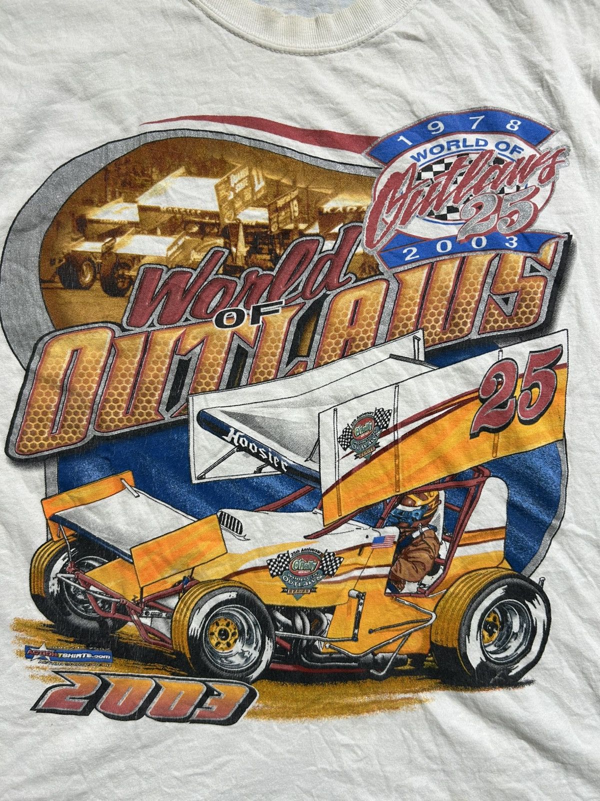 Vintage Vintage Y2K Racing World of Outlaws Tee O’Reilly Hanes Size US L / EU 52-54 / 3 - 2 Thumbnail