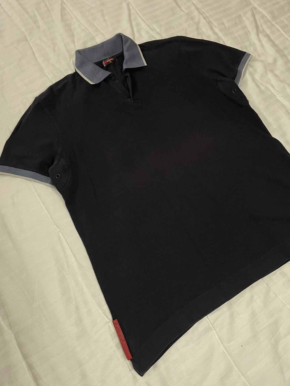 Prada Vintage Prada Red Tab Polo Size US XL / EU 56 / 4 - 3 Thumbnail