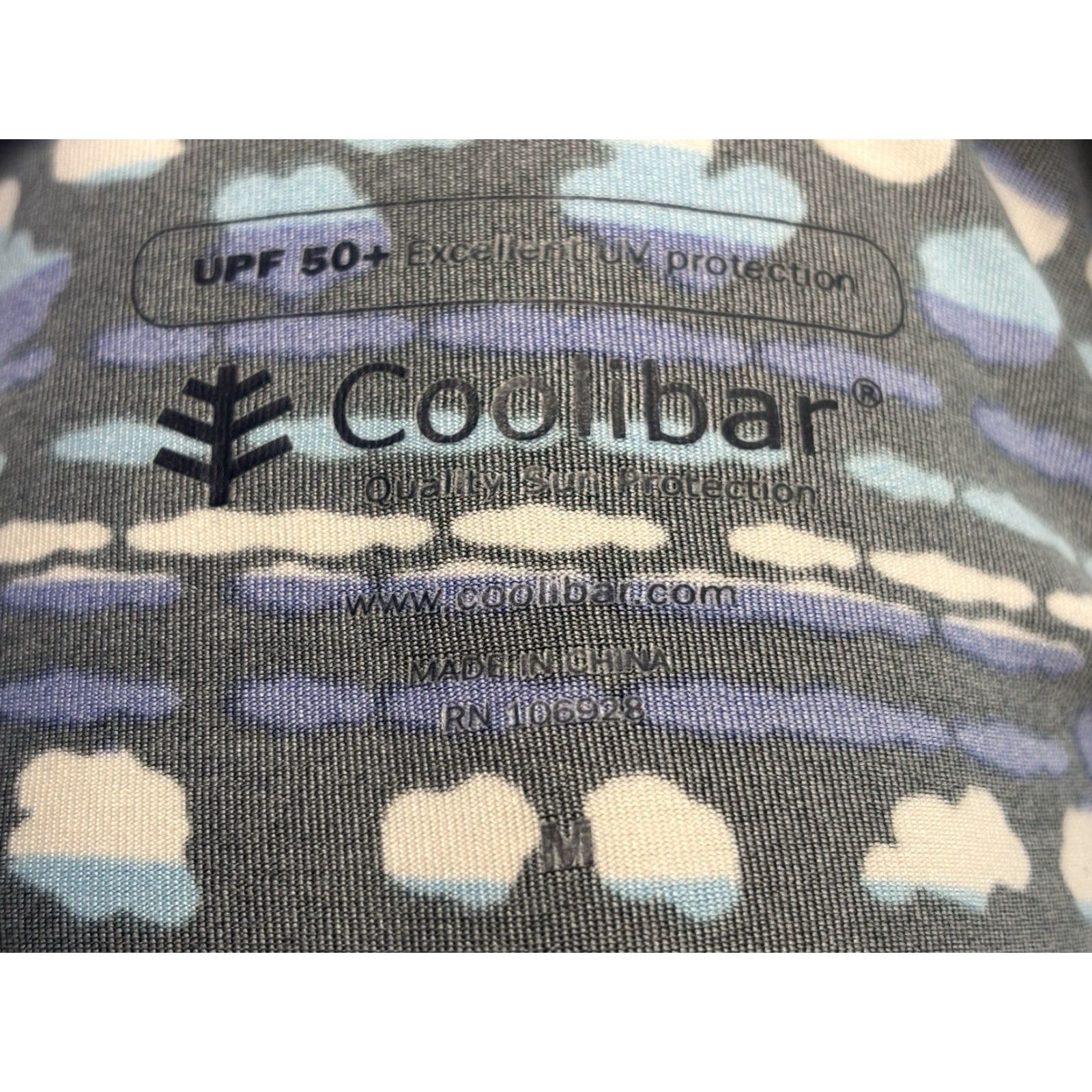 Vintage Coolibar Long Sleeve Dress Sz Medium Blue Black UPF 50+ Sun Protection Size M / US 6-8 / IT 42-44 - 7 Thumbnail