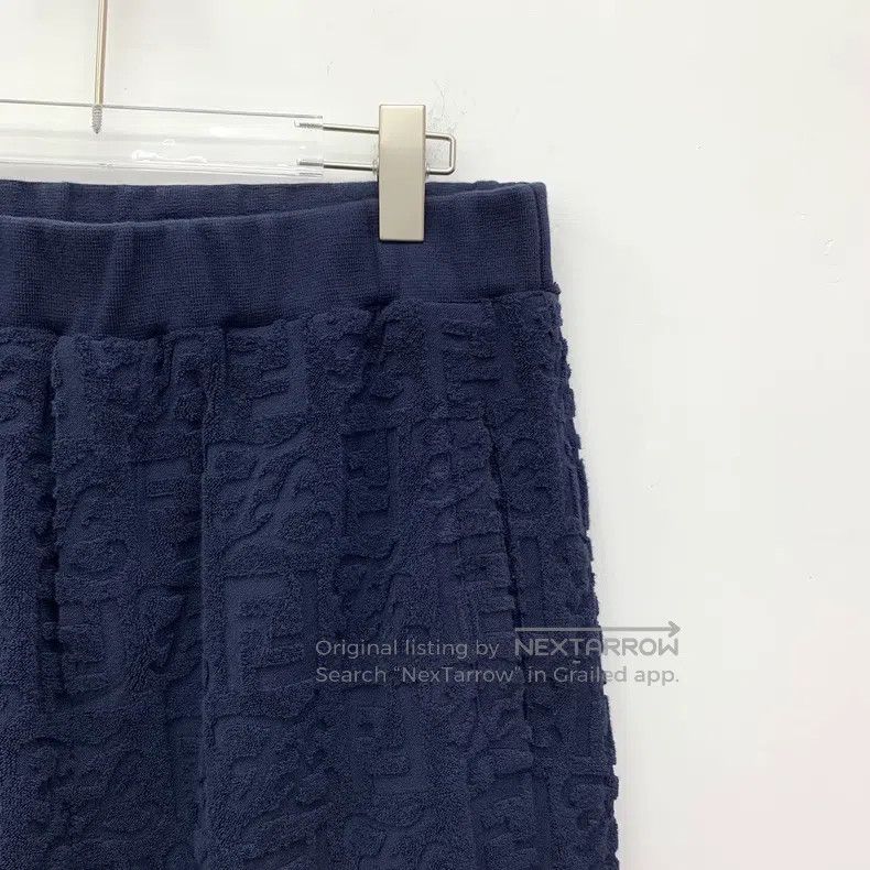 Fendi Fendi Navy blue logo embossed full print cotton leisure to Size US 34 / EU 50 - 3 Thumbnail