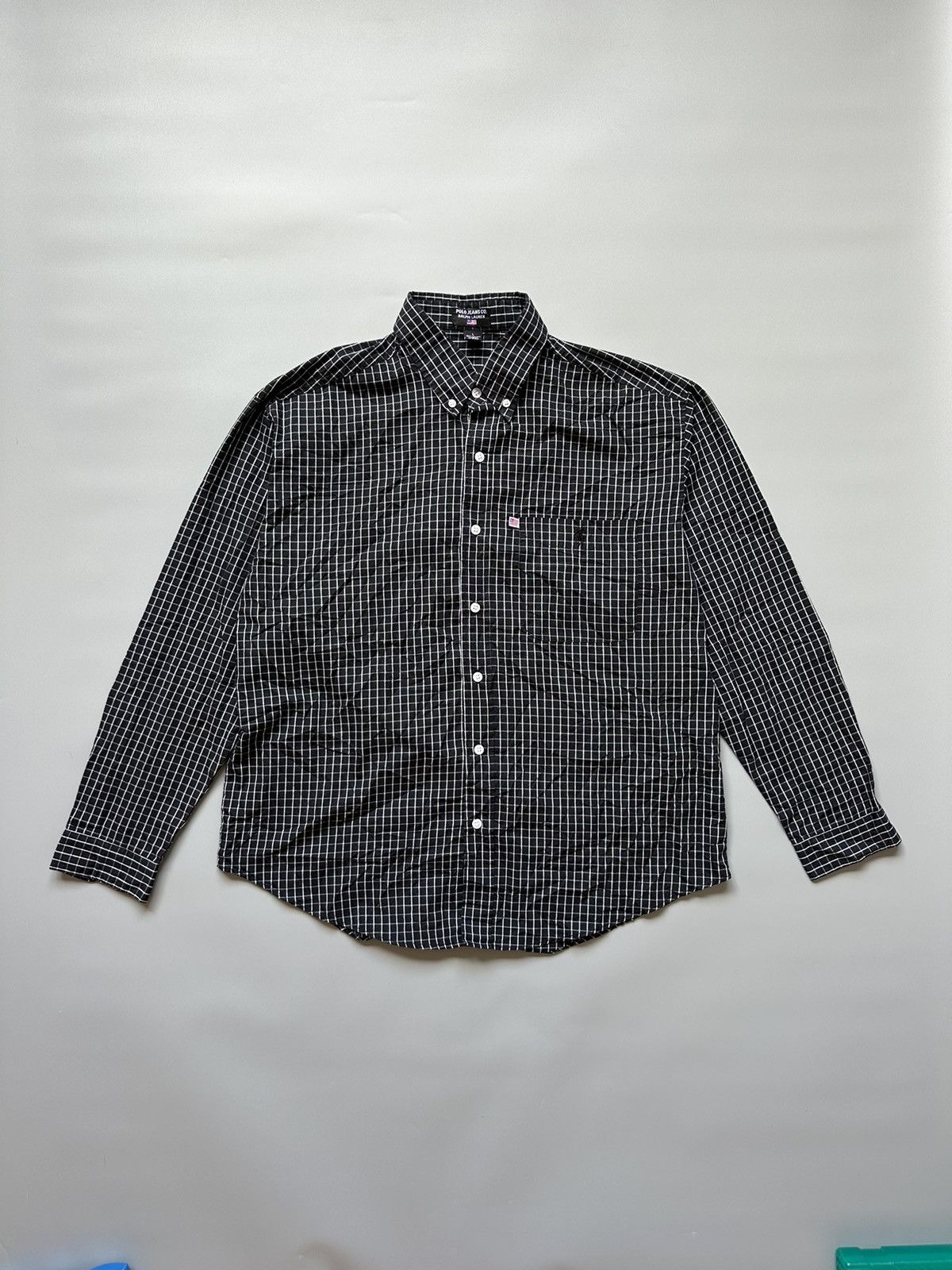 Polo Ralph Lauren Vintage Ralph Lauren Jeans Co Usa Button Up Shirt Plaid Logo Size US L / EU 52-54 / 3 - 1 Thumbnail