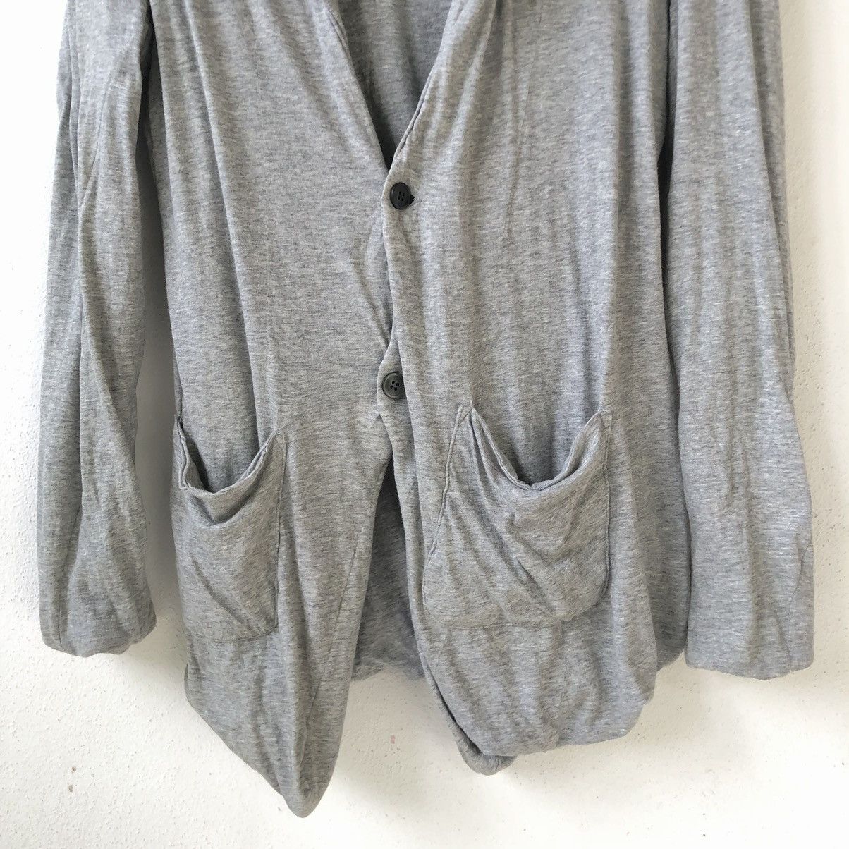 Japanese Brand PPFM Asemmetrical Double Layer Cardigan Size US M / EU 48-50 / 2 - 5 Thumbnail
