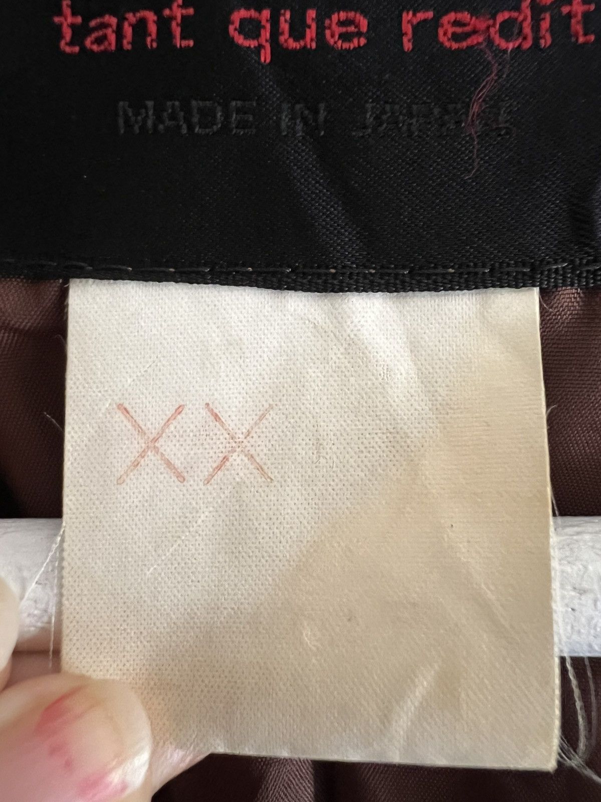 Japanese Brand Tant Que Redit Jacket Minimalist Japanese Designer Size S / US 4 / IT 40 - 11 Thumbnail