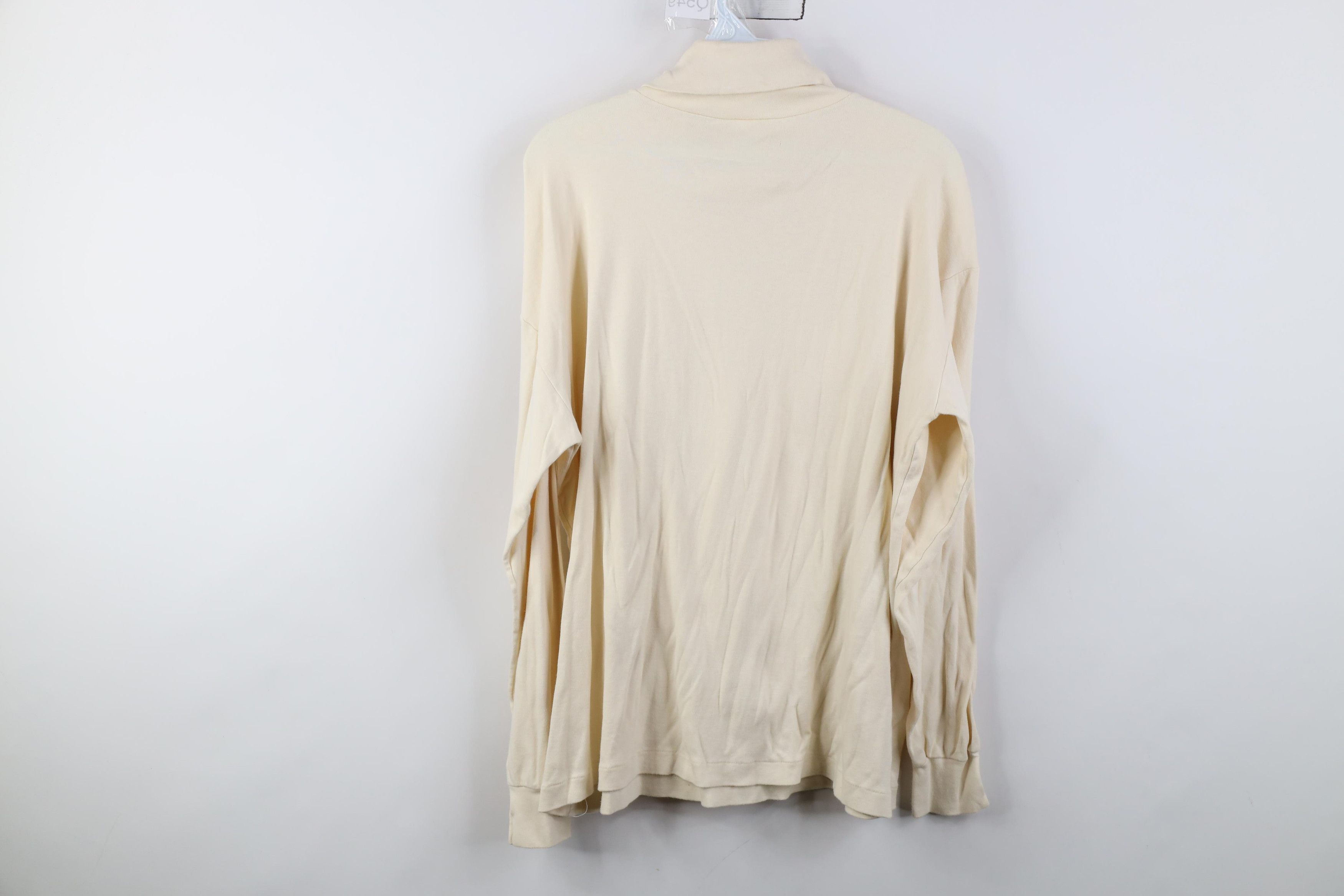Vintage Vintage 90s Streetwear Turtleneck T-Shirt Pale Cotton USA Size US L / EU 52-54 / 3 - 9 Thumbnail