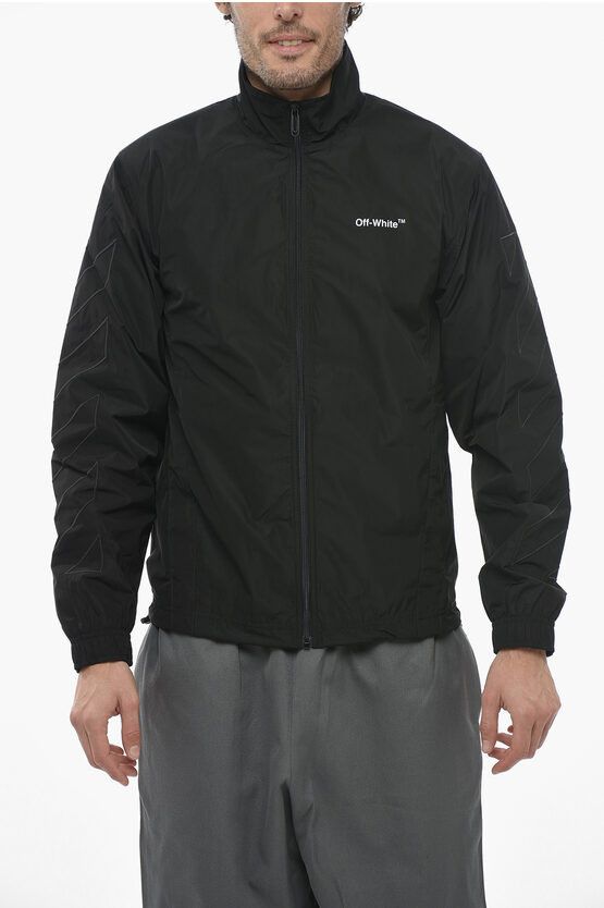 Off-White o1y0225 Logo Jacket in Black Size US XS / EU 42 / 0 - 1 Thumbnail