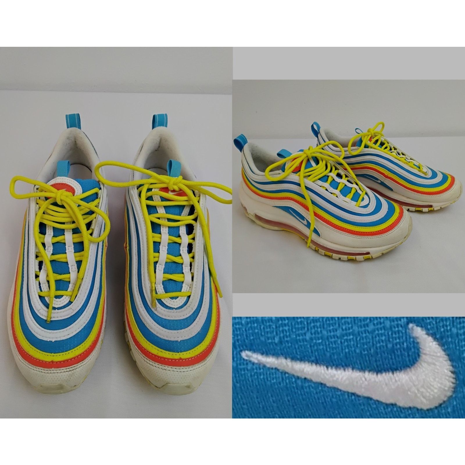 Nike Nike Air Max 97 Sneakers Youth Size 6 Blue/Orange White Size US 7 / IT 37 - 1 Thumbnail