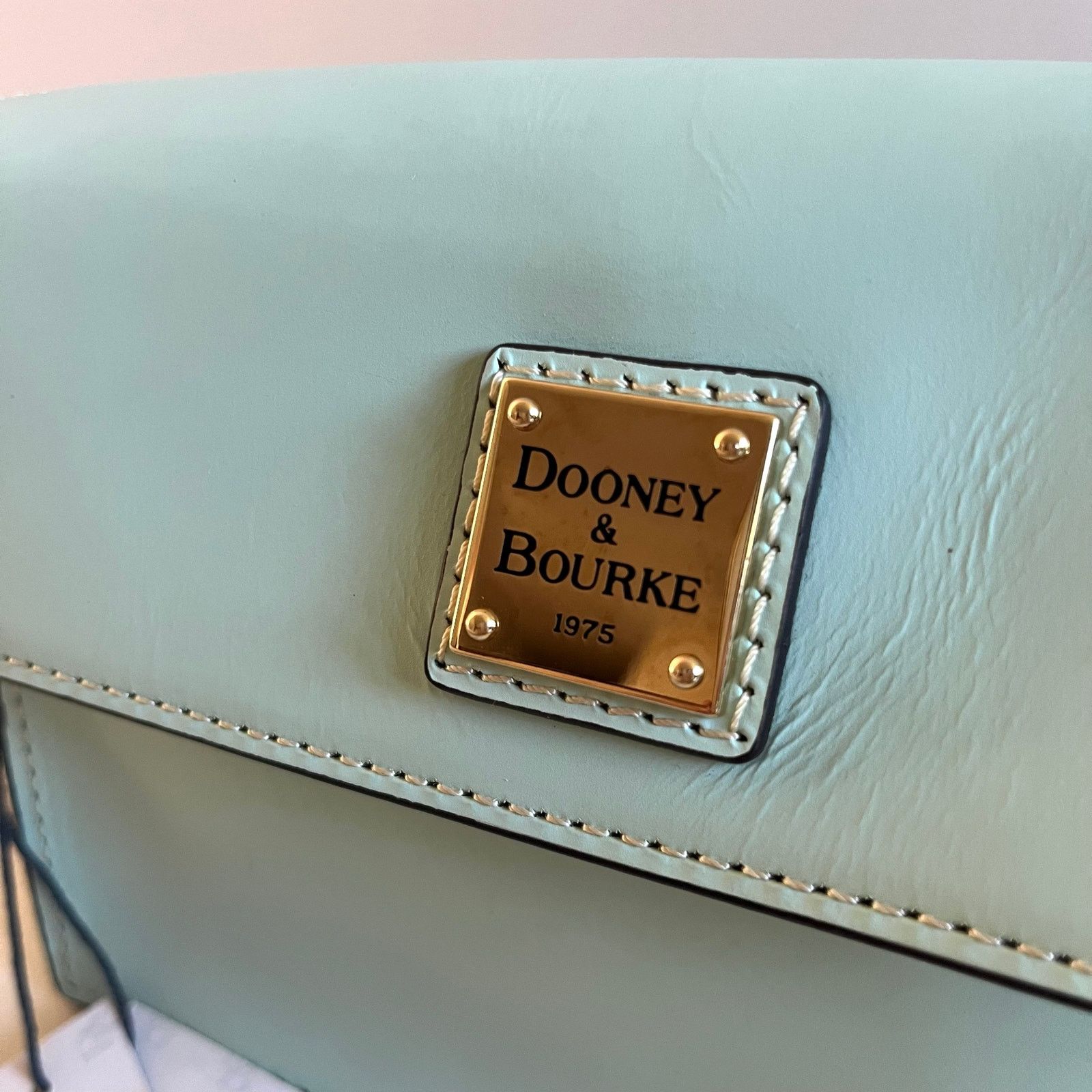 Dooney & Bourke Dooney & Bourke Leather East West Flap, Crossbody Bag, Blue Size ONE SIZE - 10 Thumbnail