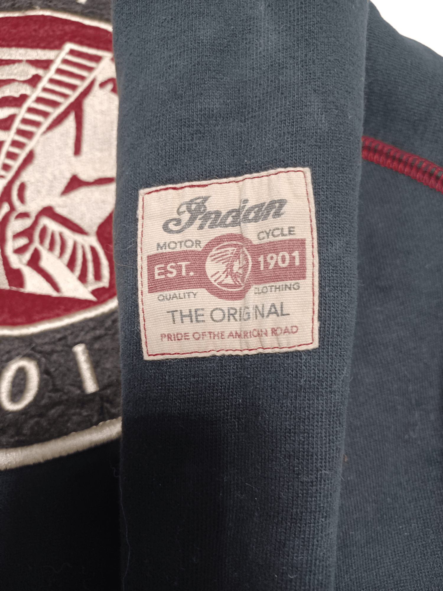 Indian Motorcycle Indian Motercycles big embroidered logo sweatshirt on fleece Size US L / EU 52-54 / 3 - 3 Thumbnail