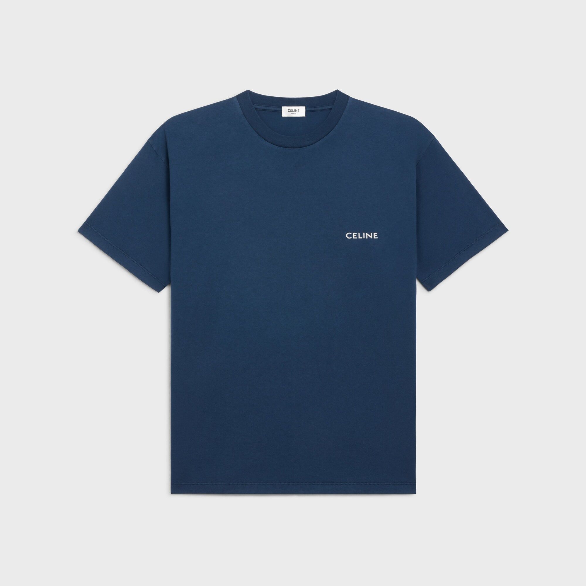 ★関税込み★ CELINE T-shirt CELINE LOOSE T-SHIRT IN COTTON JERSEY - CHALK / BLACK | CELINE