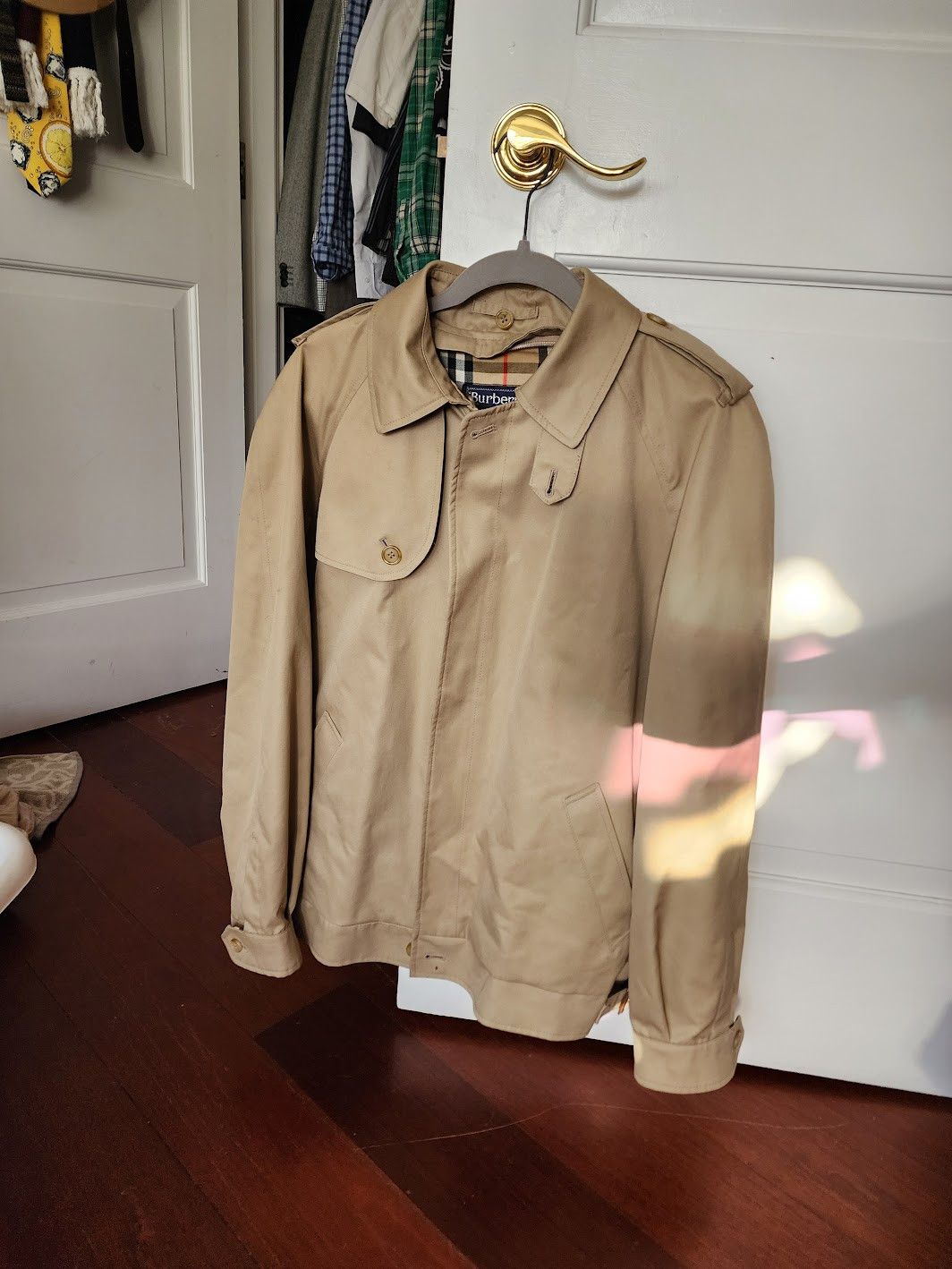 image of Vintage Burberrys Jacket in Tan, Men's (Size Large)