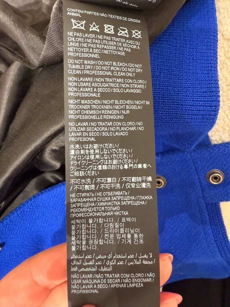 Saint Laurent Paris Saint Laurent Blue Varsity Bomber Jacket- Size US M / EU 48-50 / 2 - 6 Thumbnail