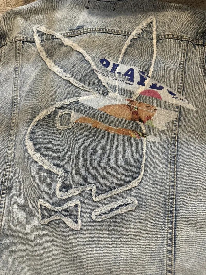 Amiri × Playboy NWT Playboy Magazine Denim Jacket Size US XL / EU 56 / 4 - 2 Thumbnail