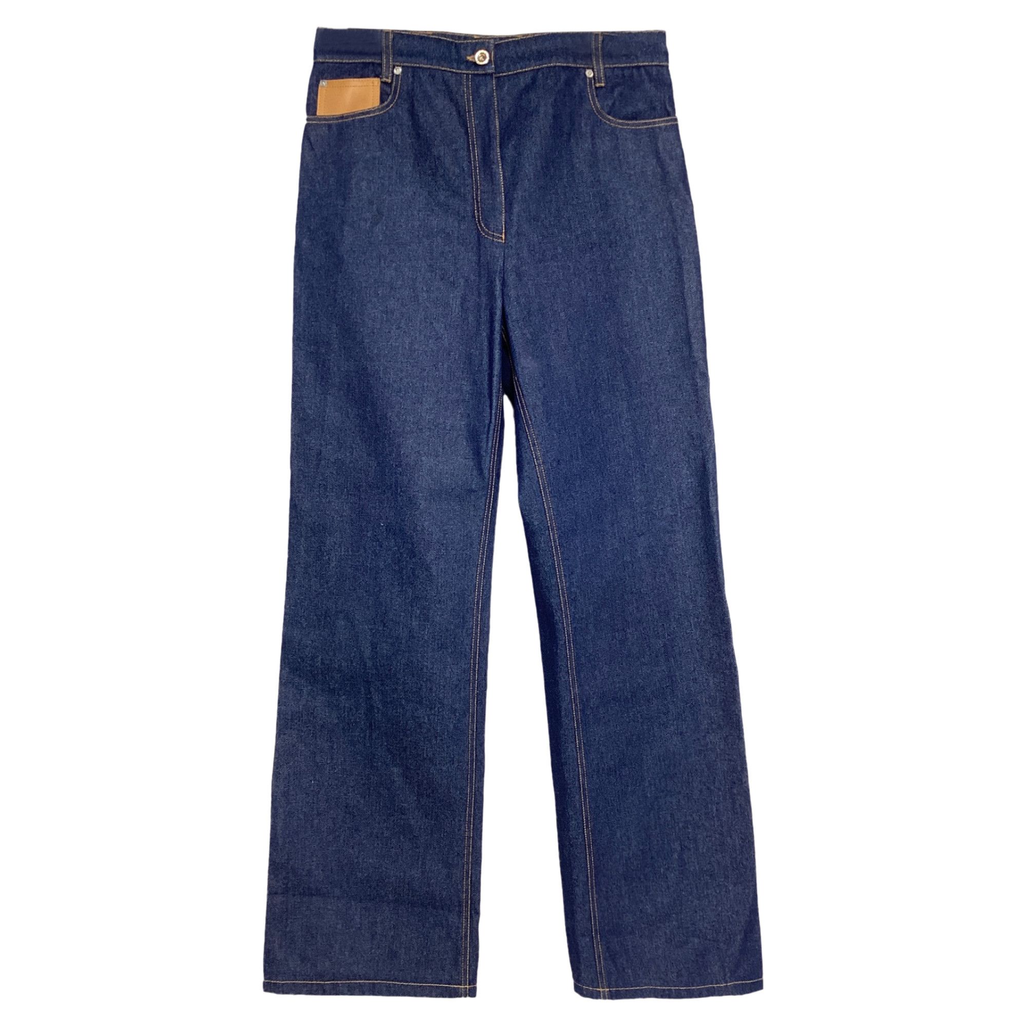 Paco Rabanne Paco Rabanne Straight Leg Jeans in Blue Cotton Denim Size 26" / US 2 / IT 38 - 1 Thumbnail