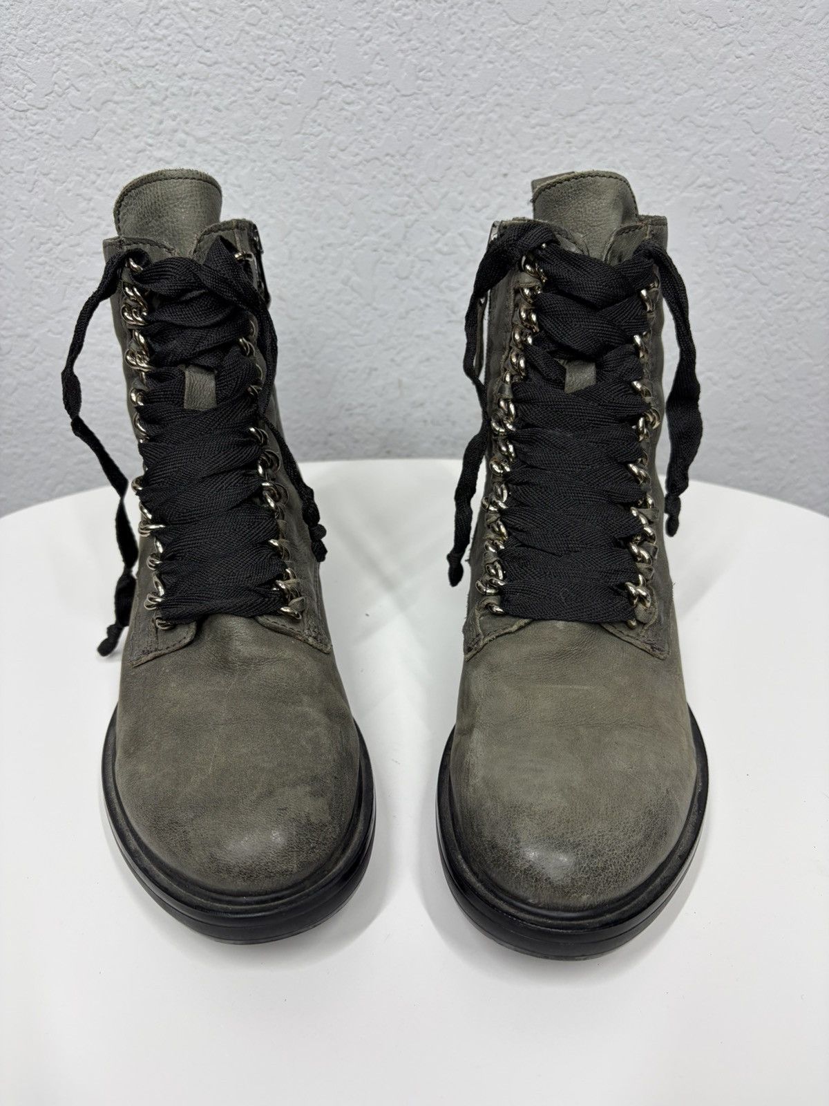 If Six Was Nine AS 98 Vibe Artisan y2k Leather Side Zip Ankle Biker Boots Size US 8 / EU 41 - 4 Thumbnail