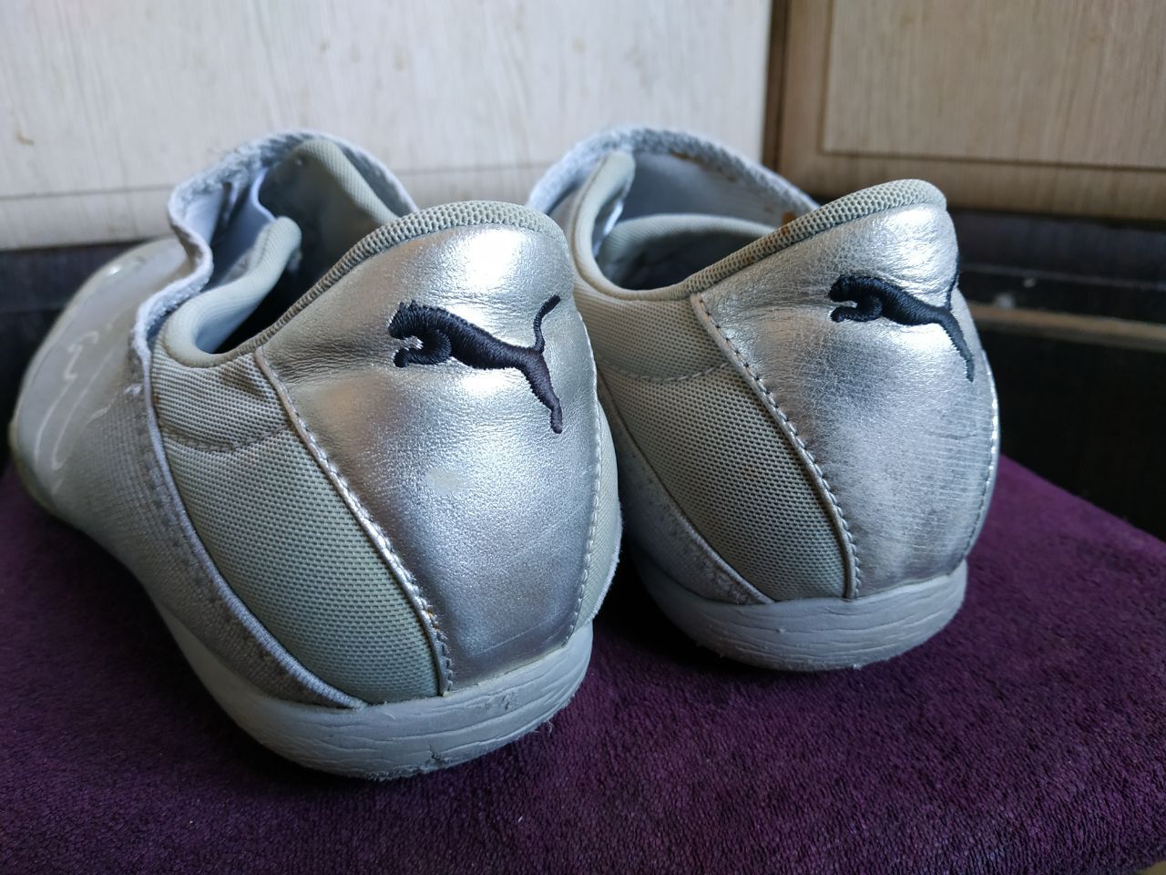 Puma Puma Mostro Mesh Silver Metallic Vintage 2000s Archive Y2K Size US 9 / EU 42 - 13 Thumbnail