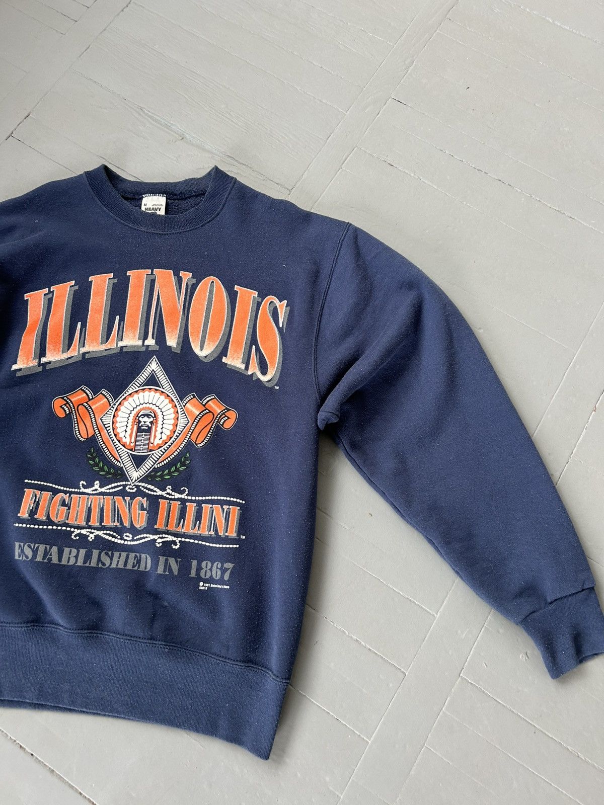 Vintage University of Illinois vintage 1991 sweatshirt Size US M / EU 48-50 / 2 - 3 Thumbnail