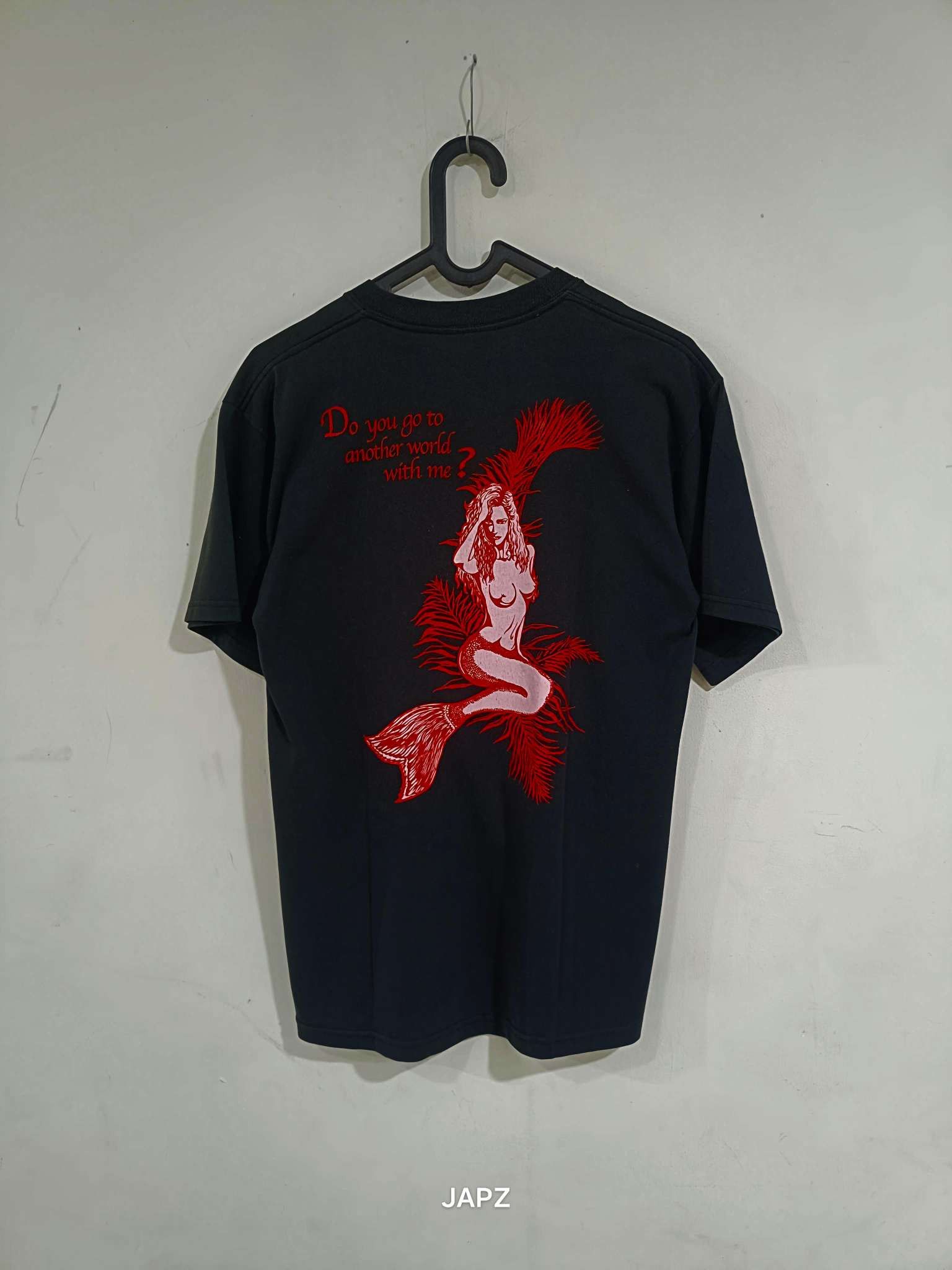 Jerzees × Vintage Vintage jerzees lady mermaid tshirt Size US M / EU 48-50 / 2 - 2 Thumbnail